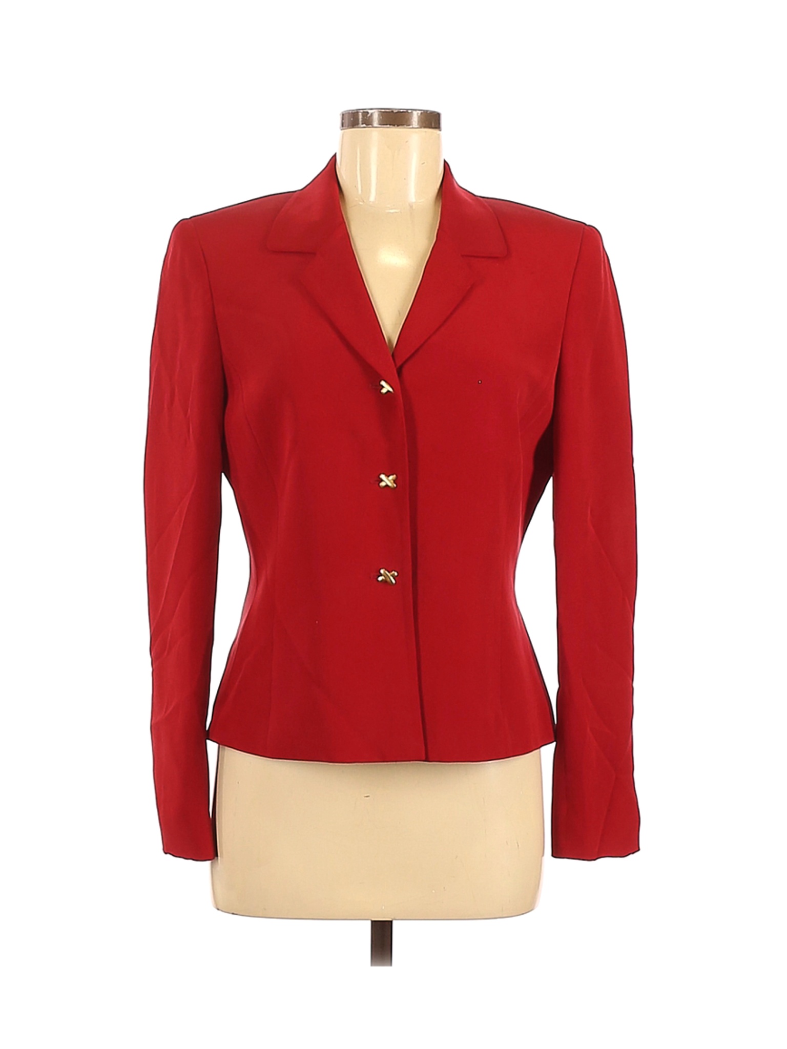 Kasper A.S.L. Women Red Silk Blazer 6 | eBay