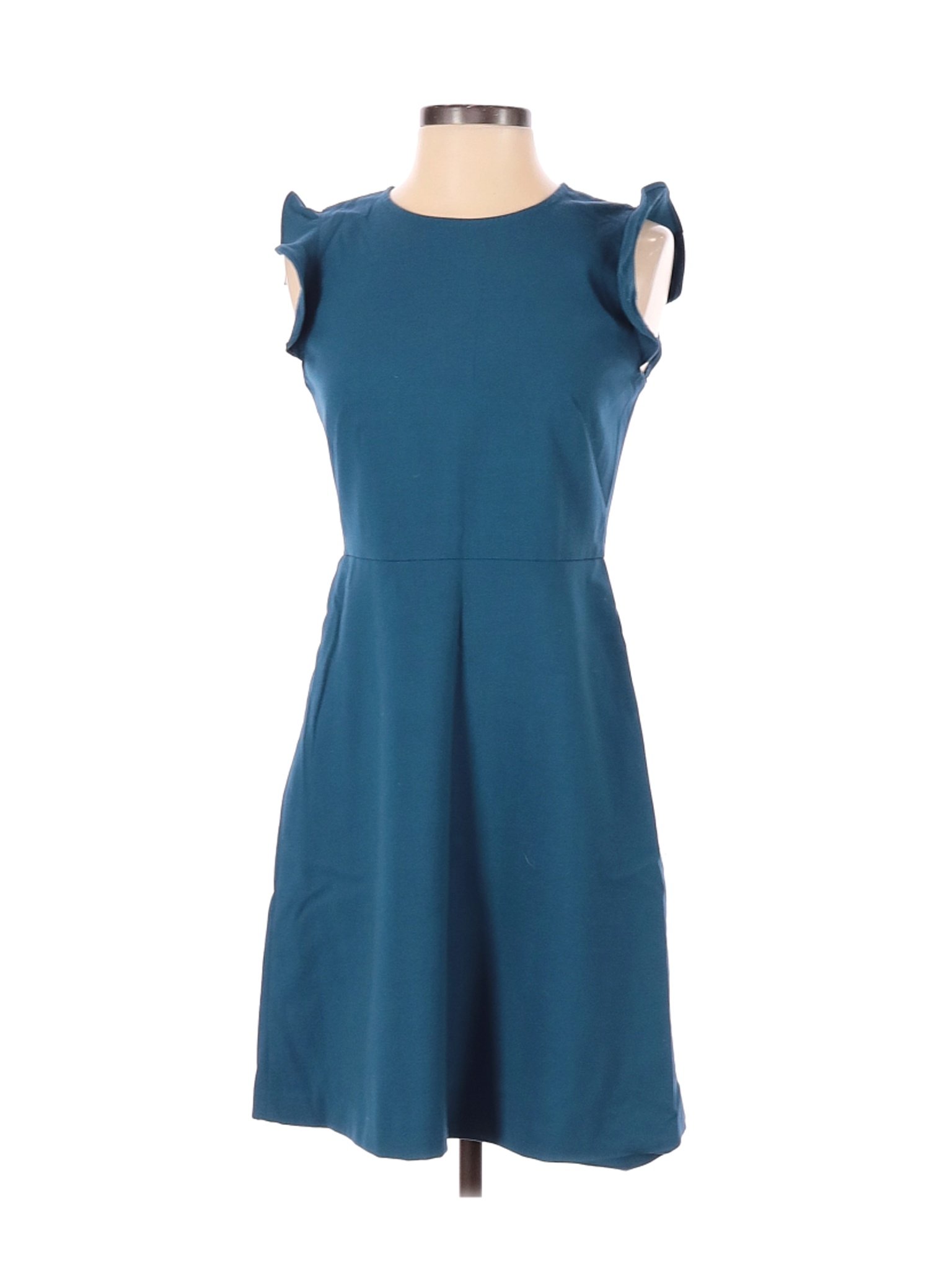 Ann Taylor LOFT Women Green Casual Dress 2 Petites | eBay
