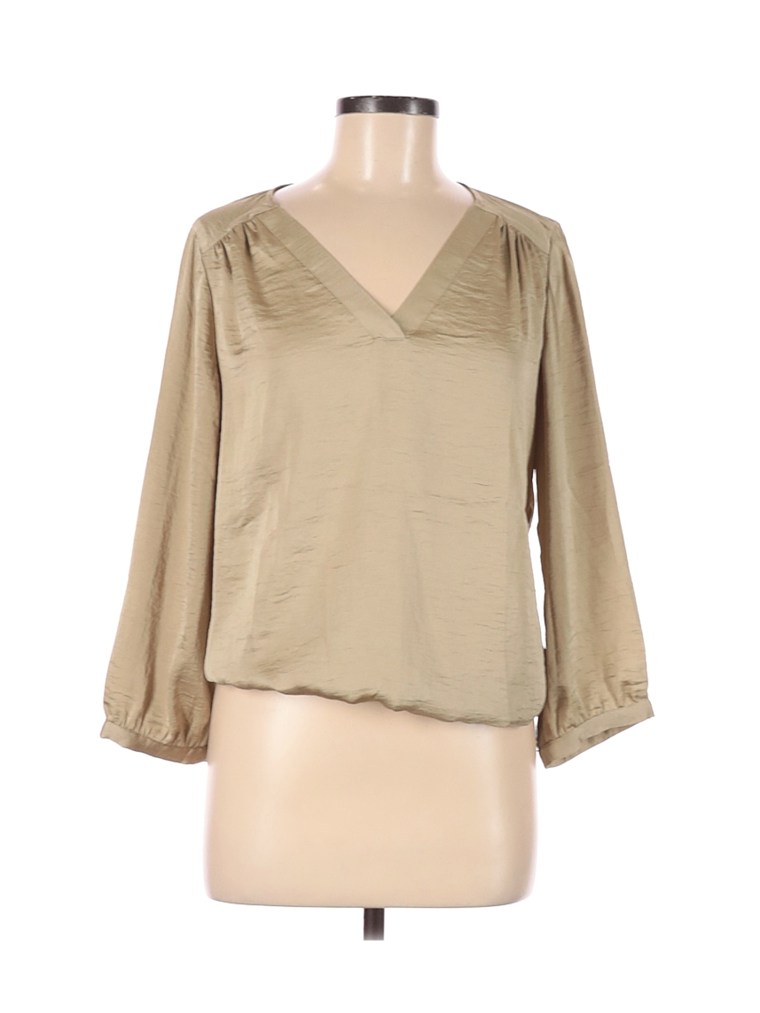 The Limited Women Brown 3/4 Sleeve Blouse M | eBay