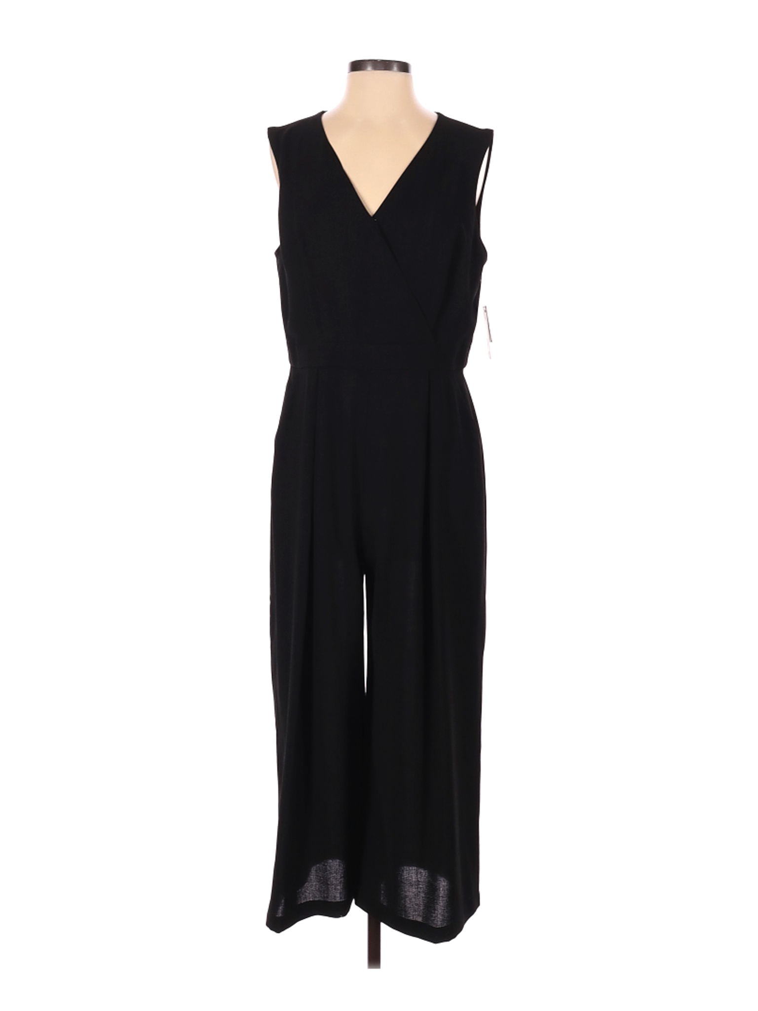 nine west black jumpsuit