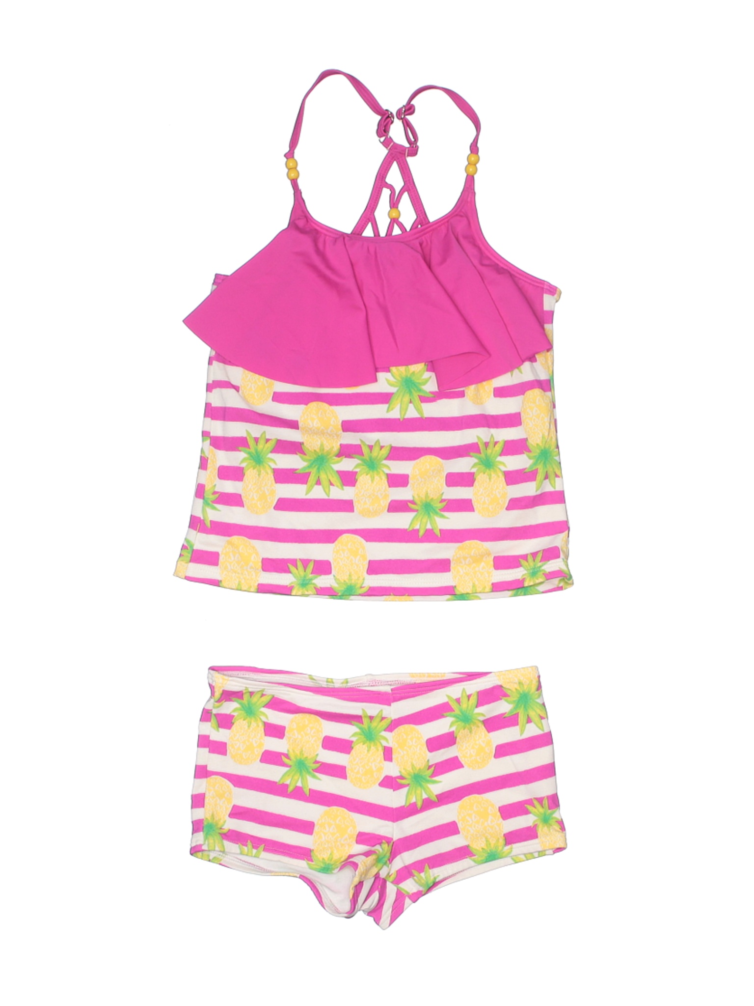 Lands' End Girls Pink Two Piece Swimsuit 10 | eBay