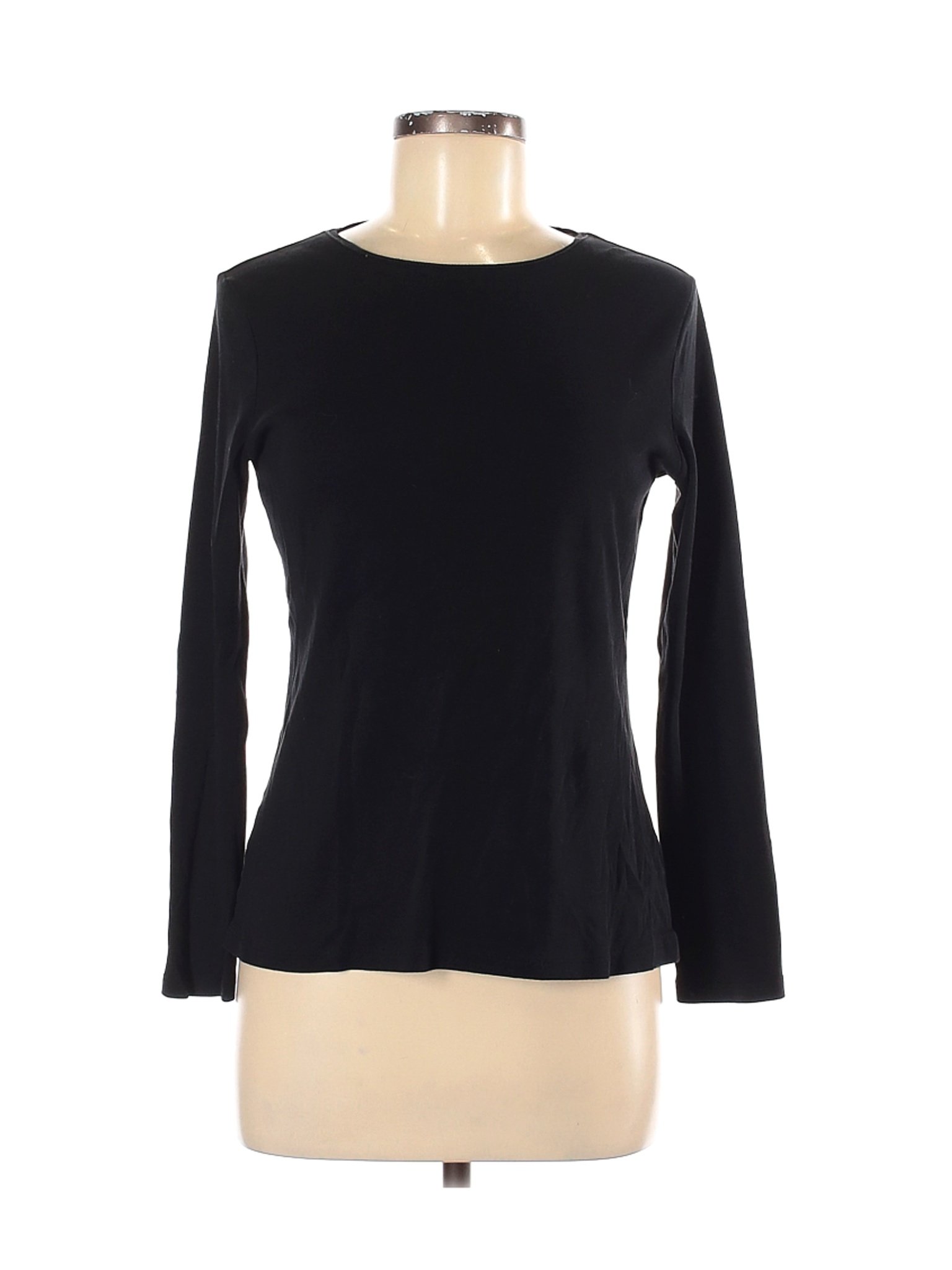 Talbots Women Black Long Sleeve T-Shirt M Petites | eBay