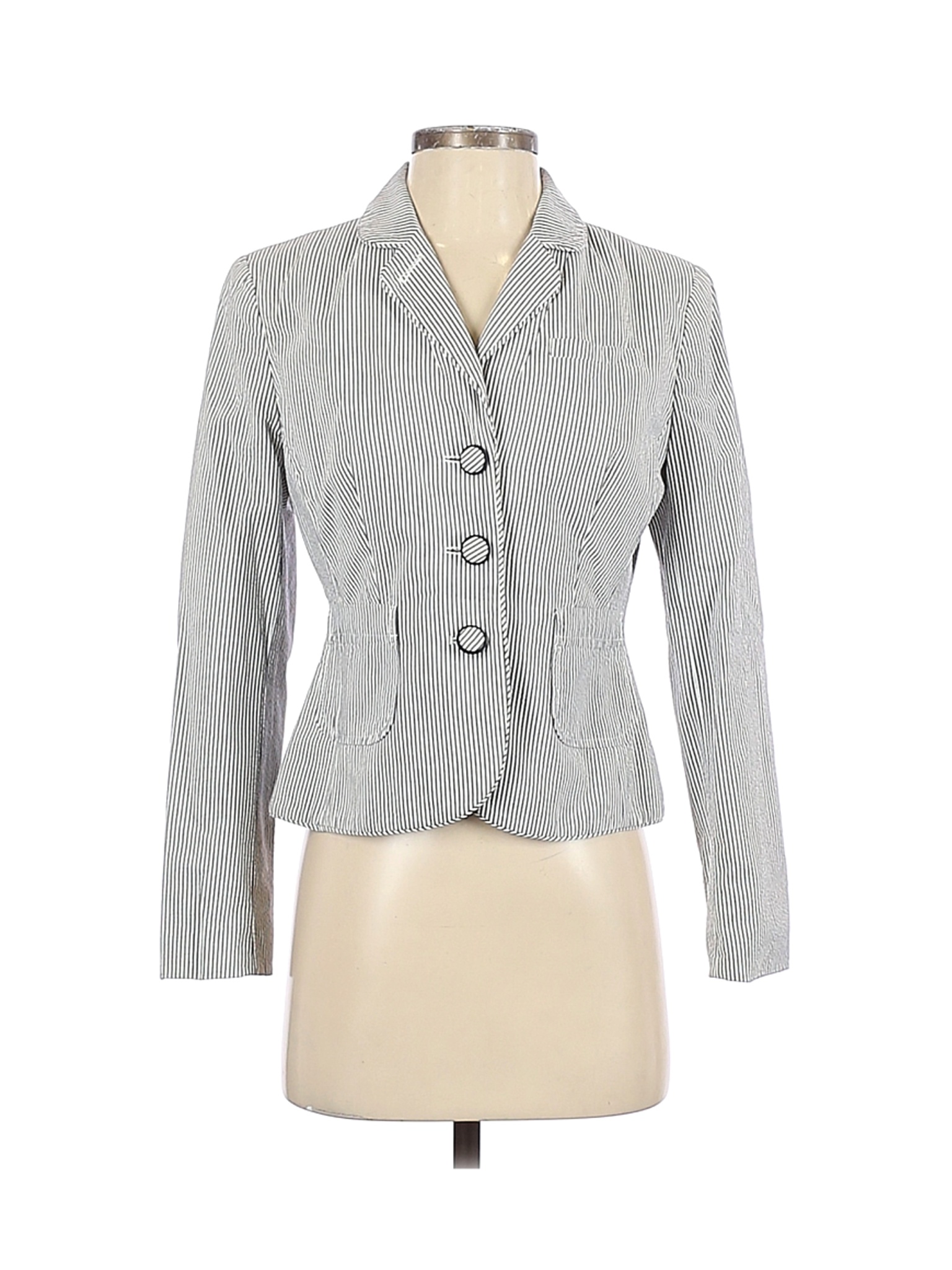 Ann Taylor LOFT Women Gray Jacket 4 Petites | eBay