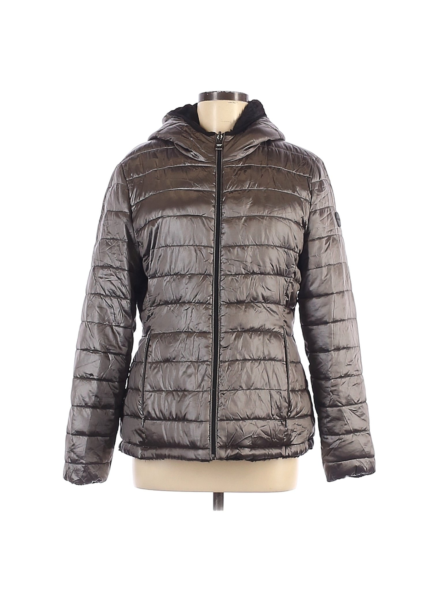 Andrew Marc for Costco Solid Gray Coat Size M - 70% off | thredUP