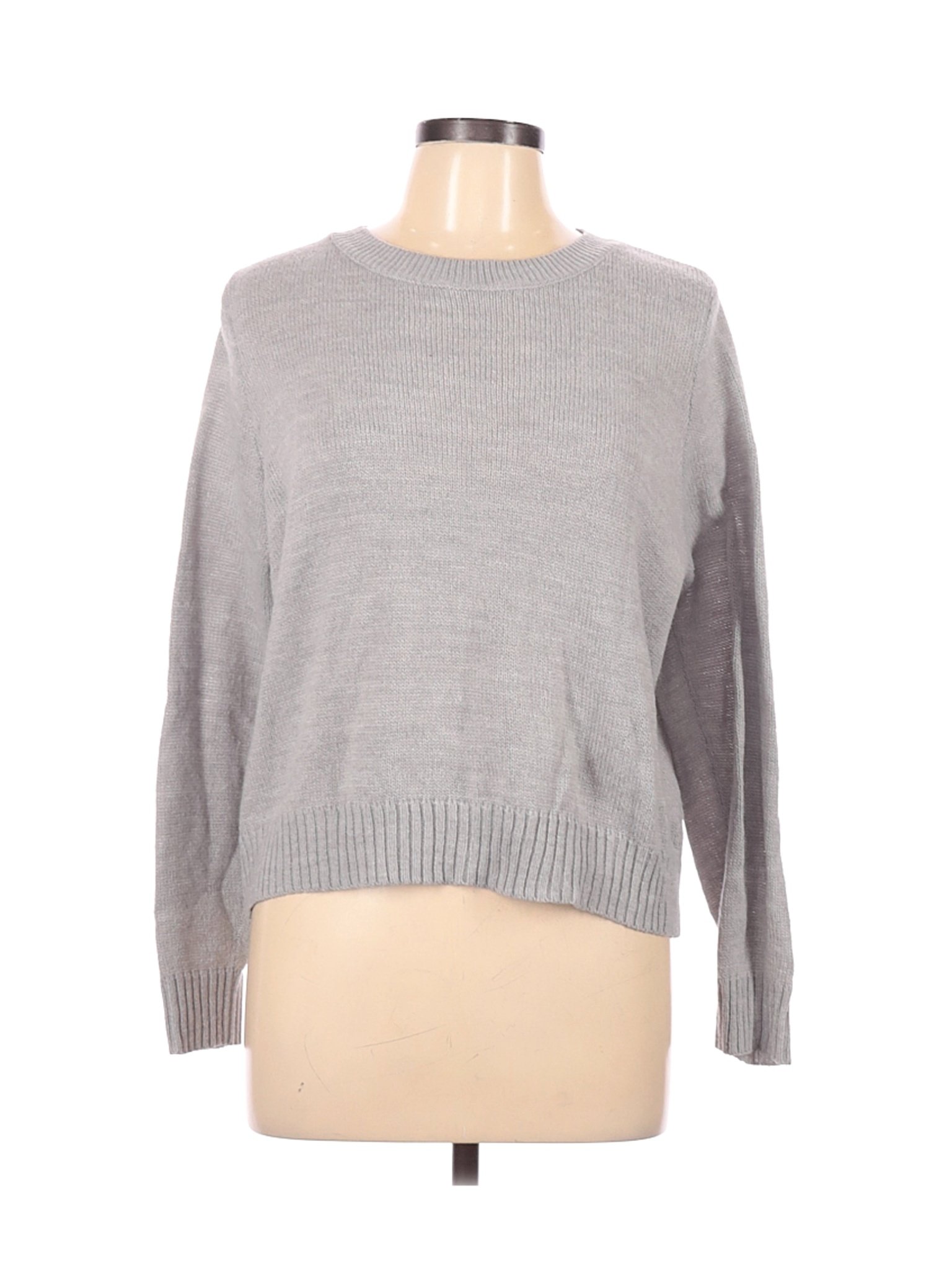 H&M Women Gray Pullover Sweater L | eBay