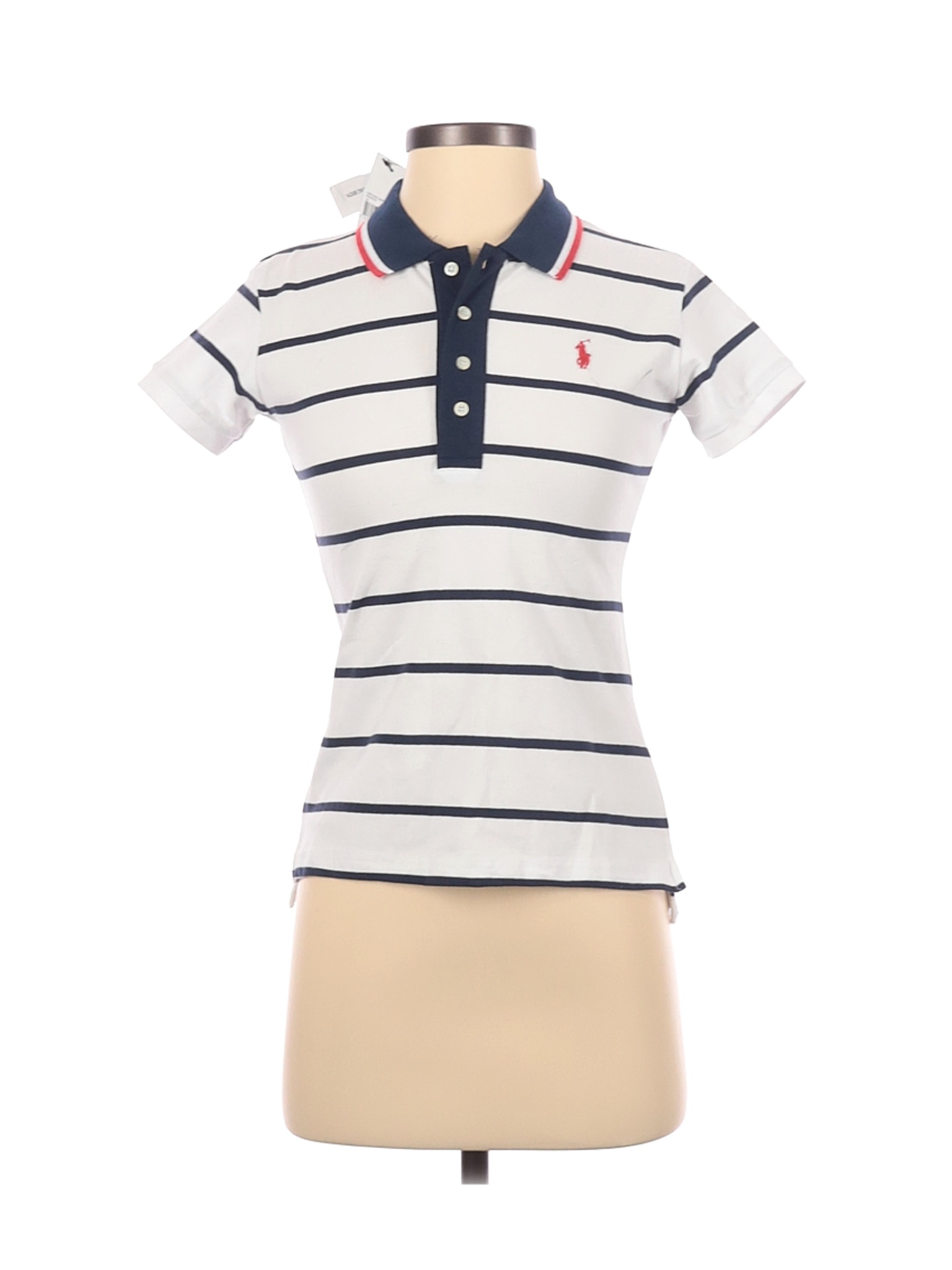 NWT Ralph Lauren Women White Short Sleeve Polo S | eBay