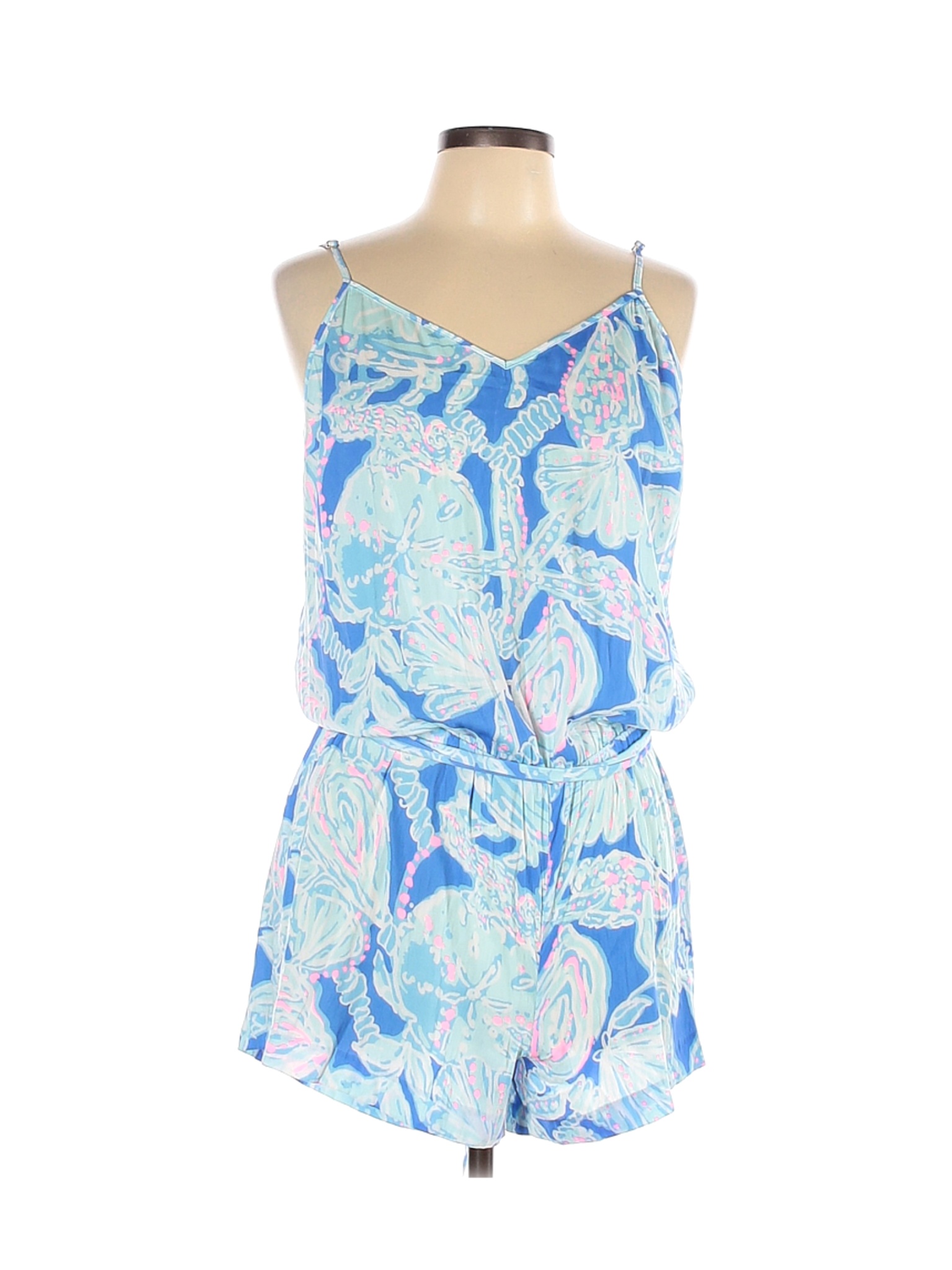 Lilly Pulitzer Women Blue Romper L | eBay