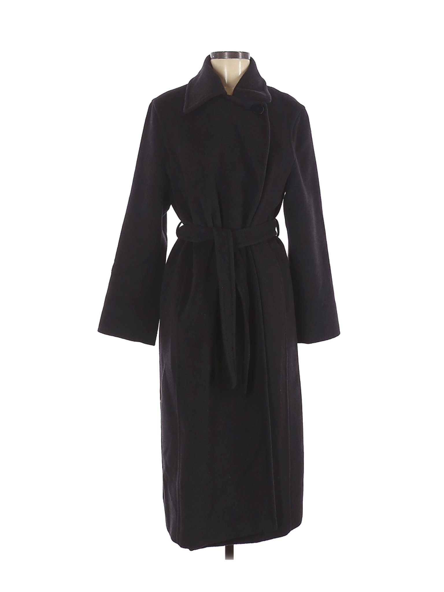 Max Mara Women Black Wool Coat 8 | eBay