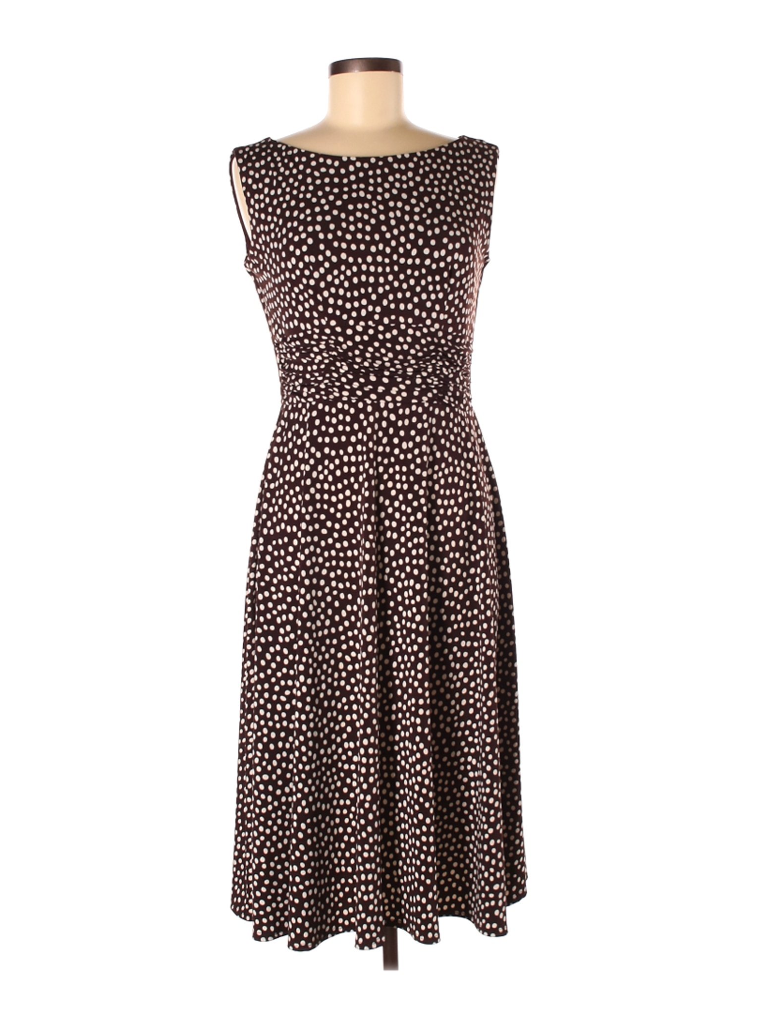 Perceptions Women Brown Casual Dress 8 Petites | eBay