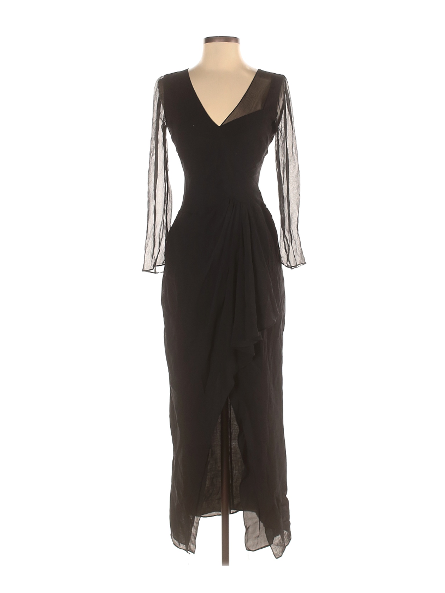 J. Mendel Solid Black Cocktail Dress Size 4 - 95% off | thredUP