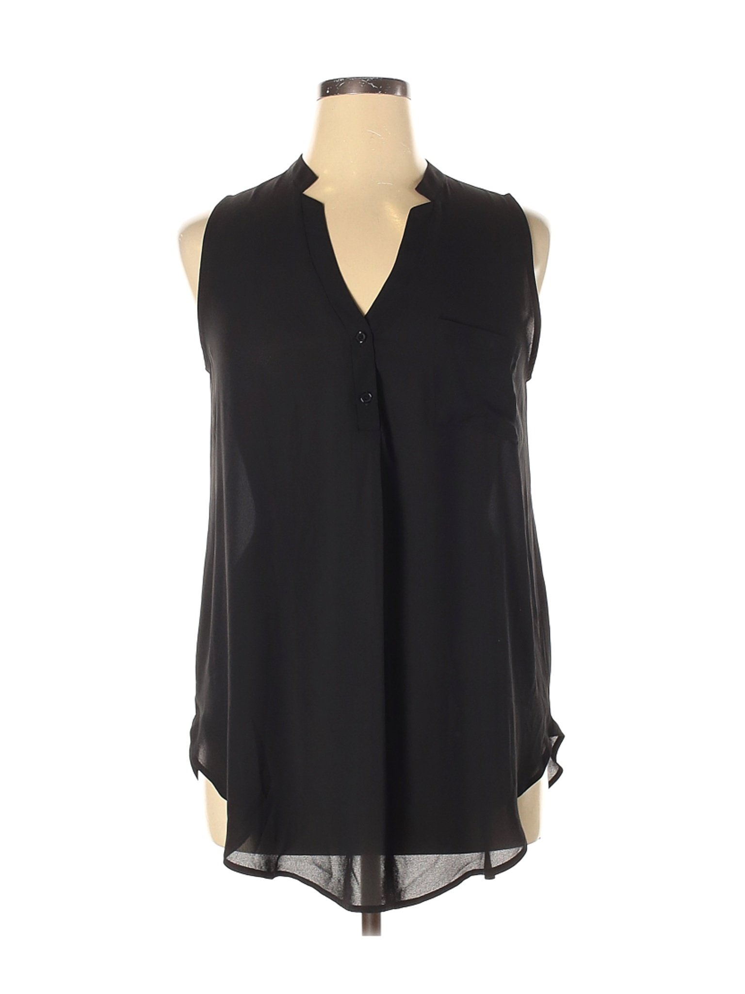 Lush Women Black Sleeveless Blouse XL | eBay
