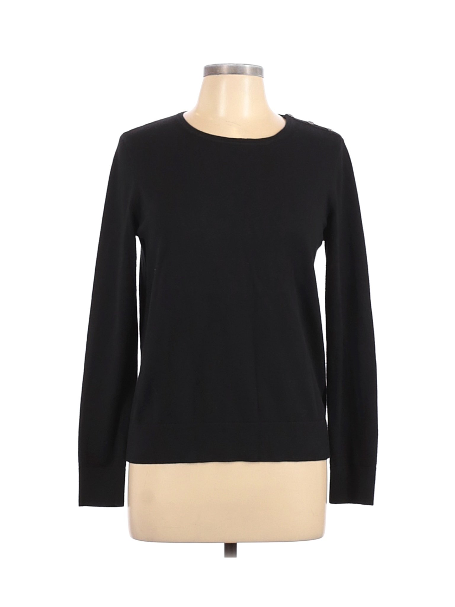 Ann Taylor Women Black Pullover Sweater L | eBay