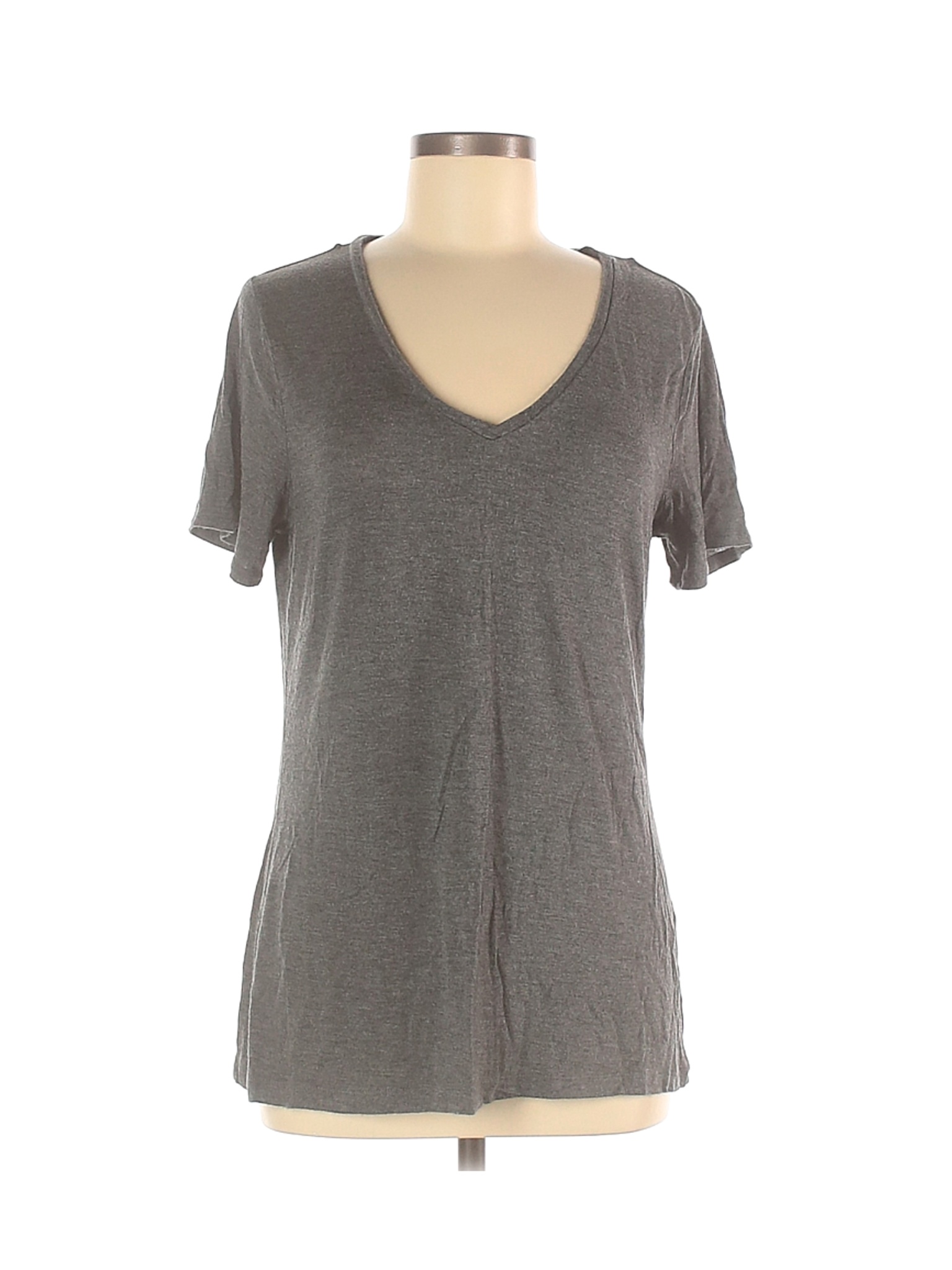 Apt. 9 Women Gray Short Sleeve T-Shirt M | eBay