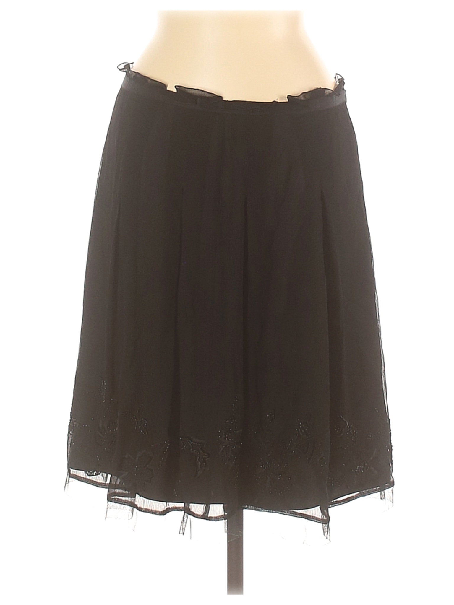 Gianni Bini Women Brown Silk Skirt 8 | eBay