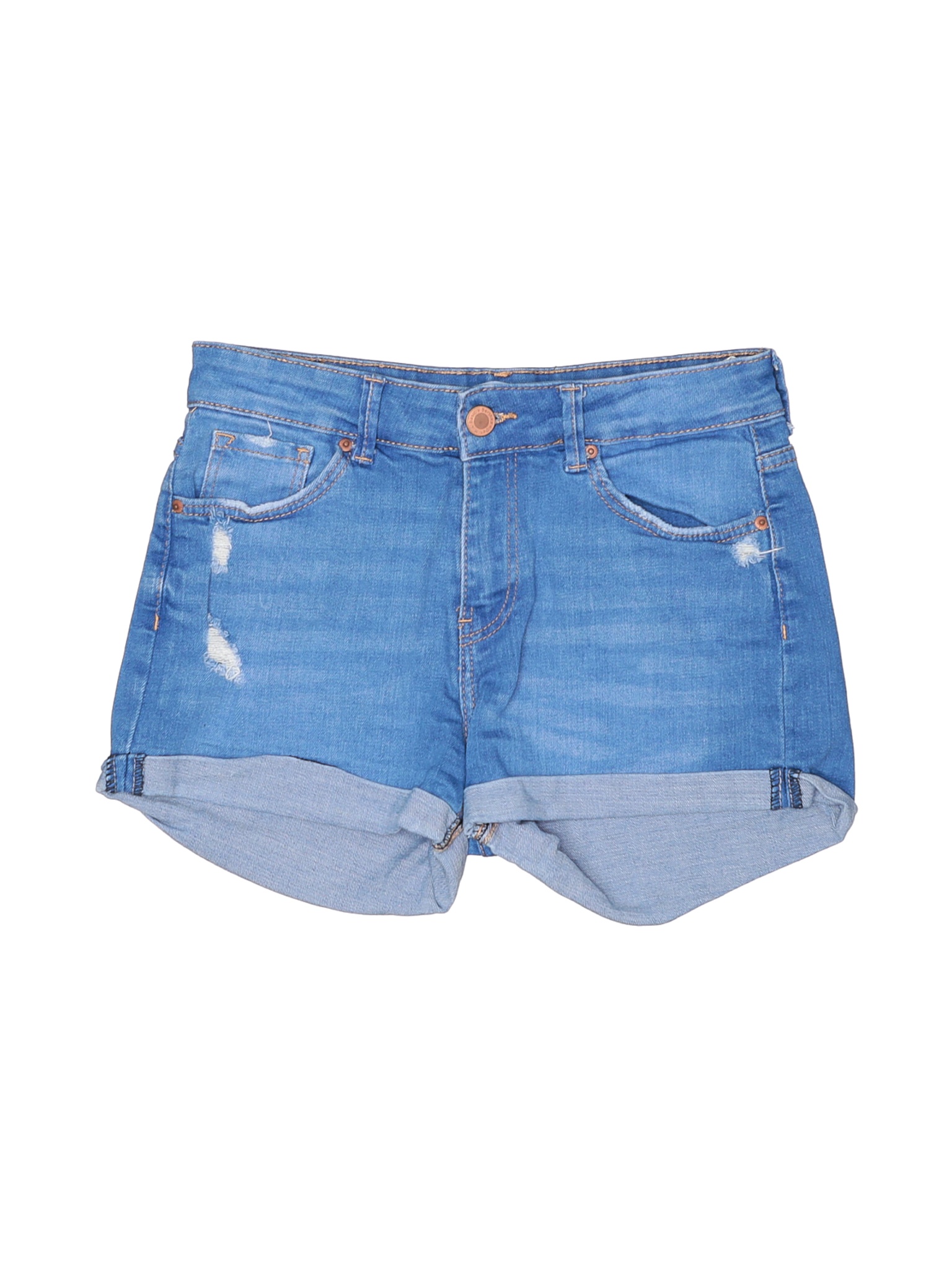 Bershka Women Blue Denim Shorts 2 | eBay