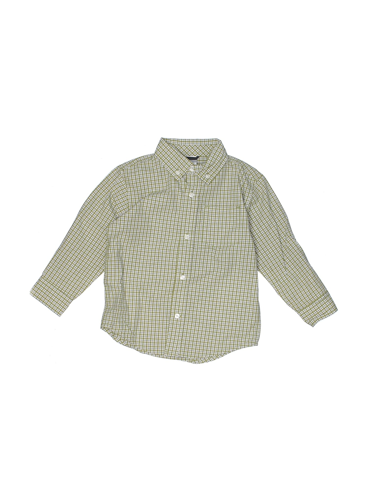 Gymboree Boys Green Long Sleeve Button-Down Shirt 2T | eBay