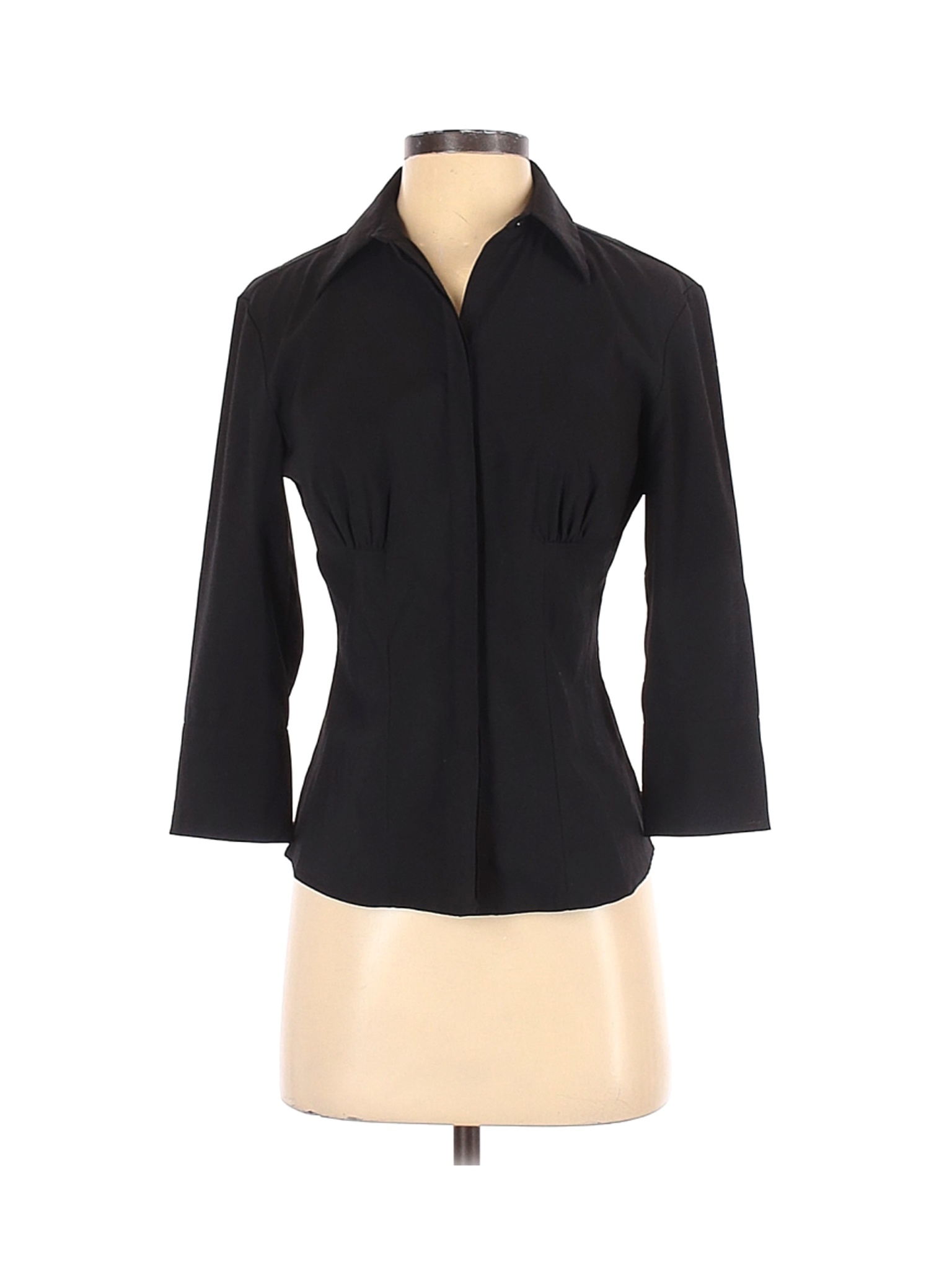 Express Women Black 3/4 Sleeve Blouse 2 | eBay