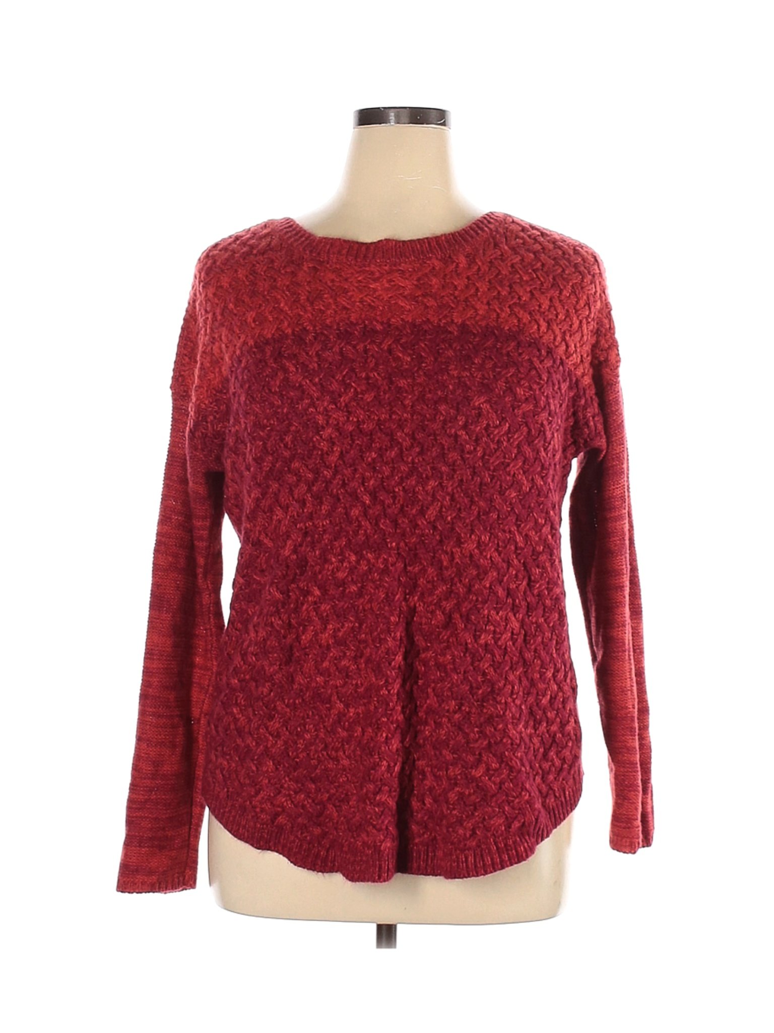 Faded Glory Women Red Pullover Sweater XL | eBay