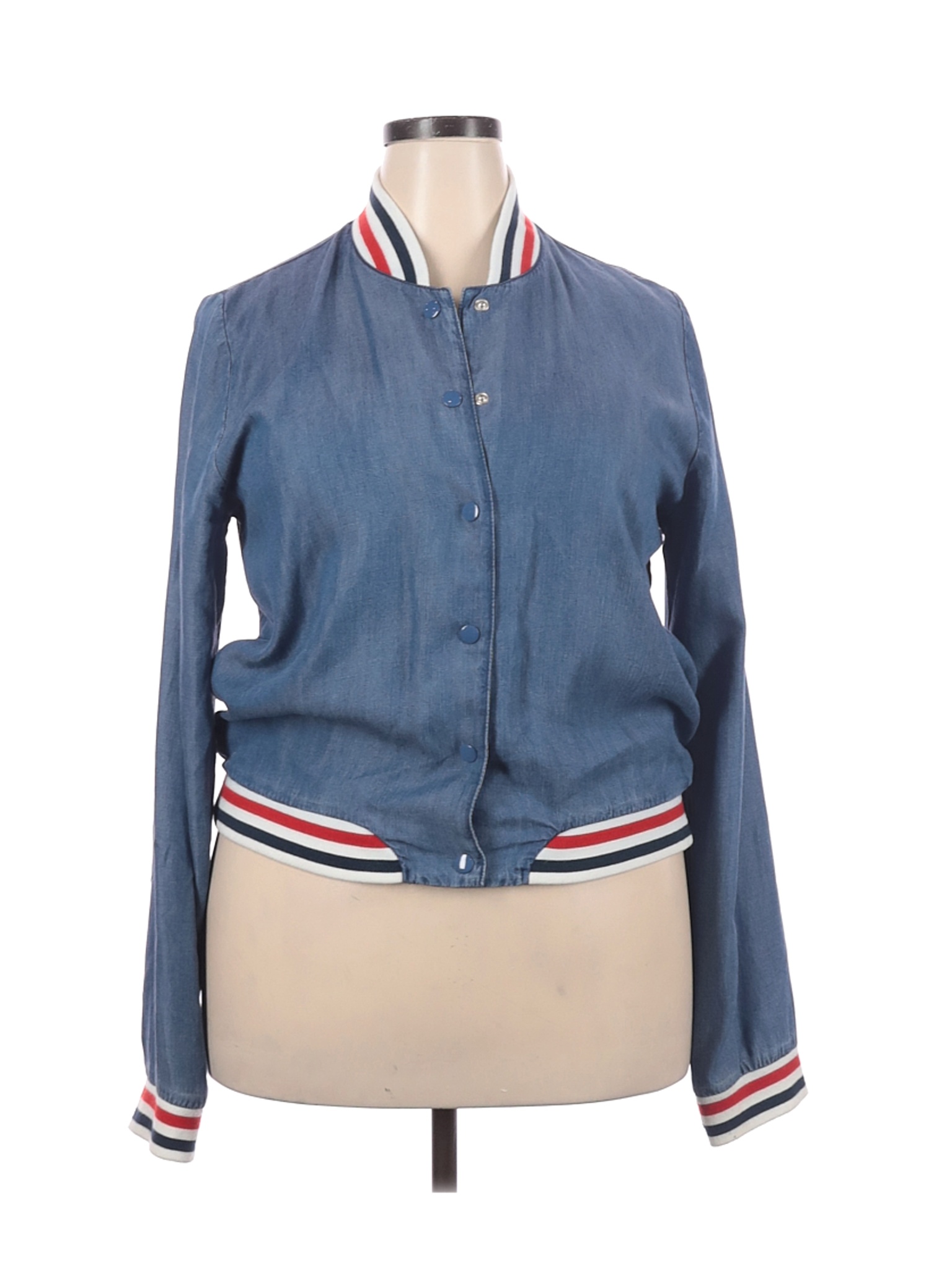 Mossimo Supply Co. Women Blue Jacket XXL | eBay