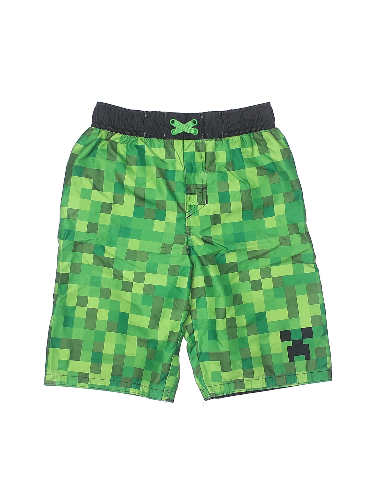 Minecraft Boys Green Board Shorts Large kids | eBay