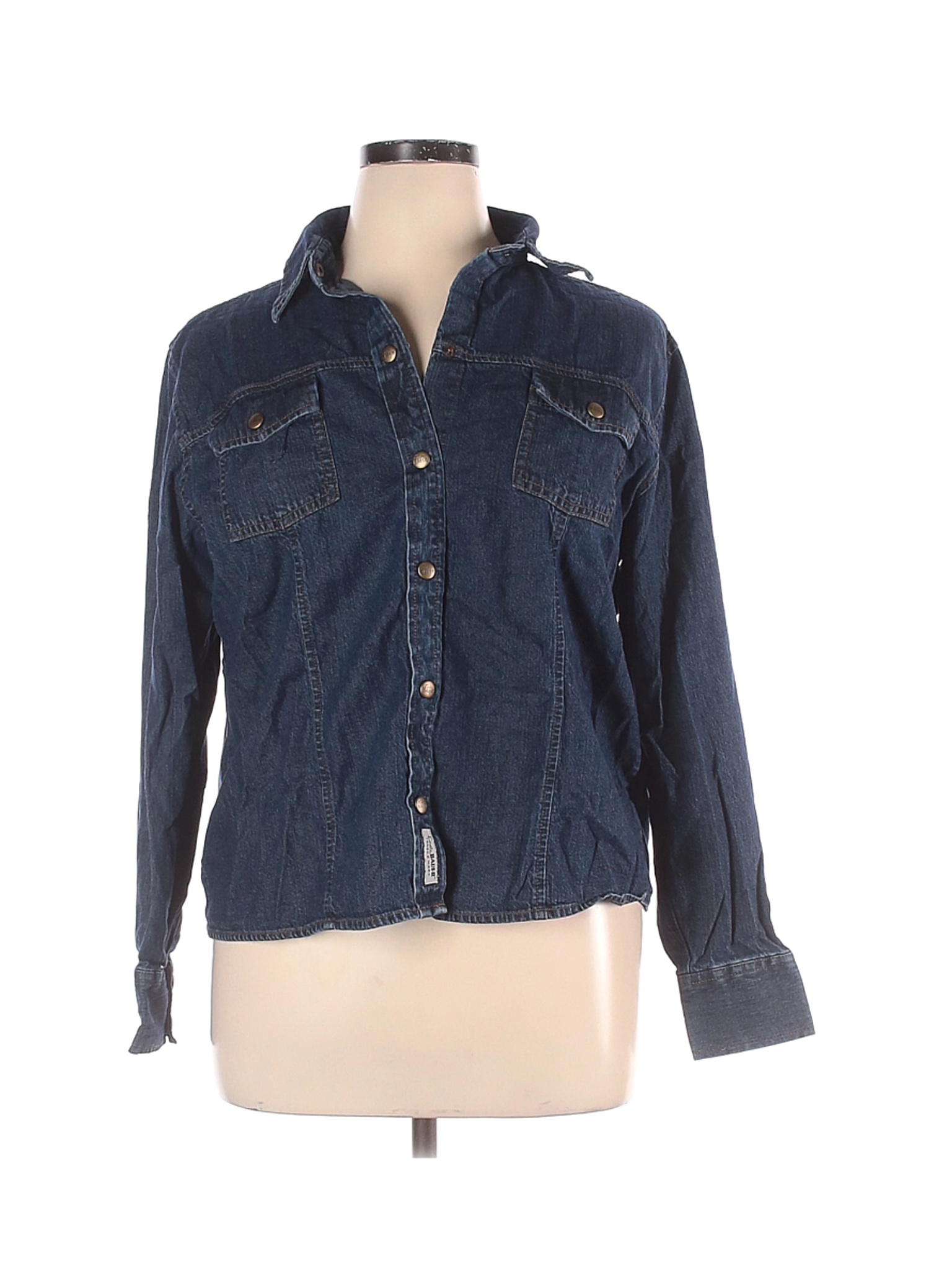 Eddie Bauer Women Blue Denim Jacket XL | eBay