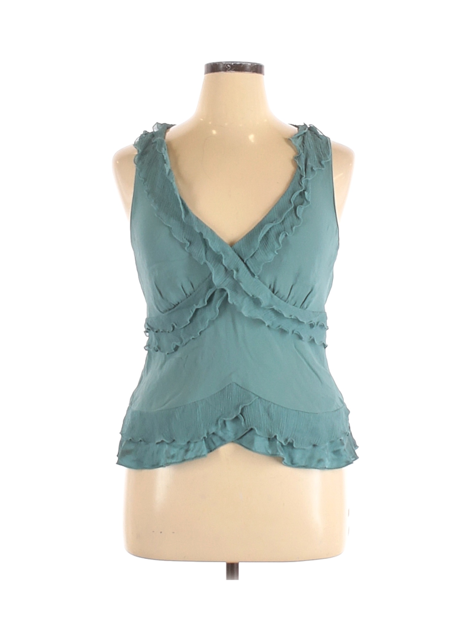 The Limited Women Green Sleeveless Blouse XL | eBay