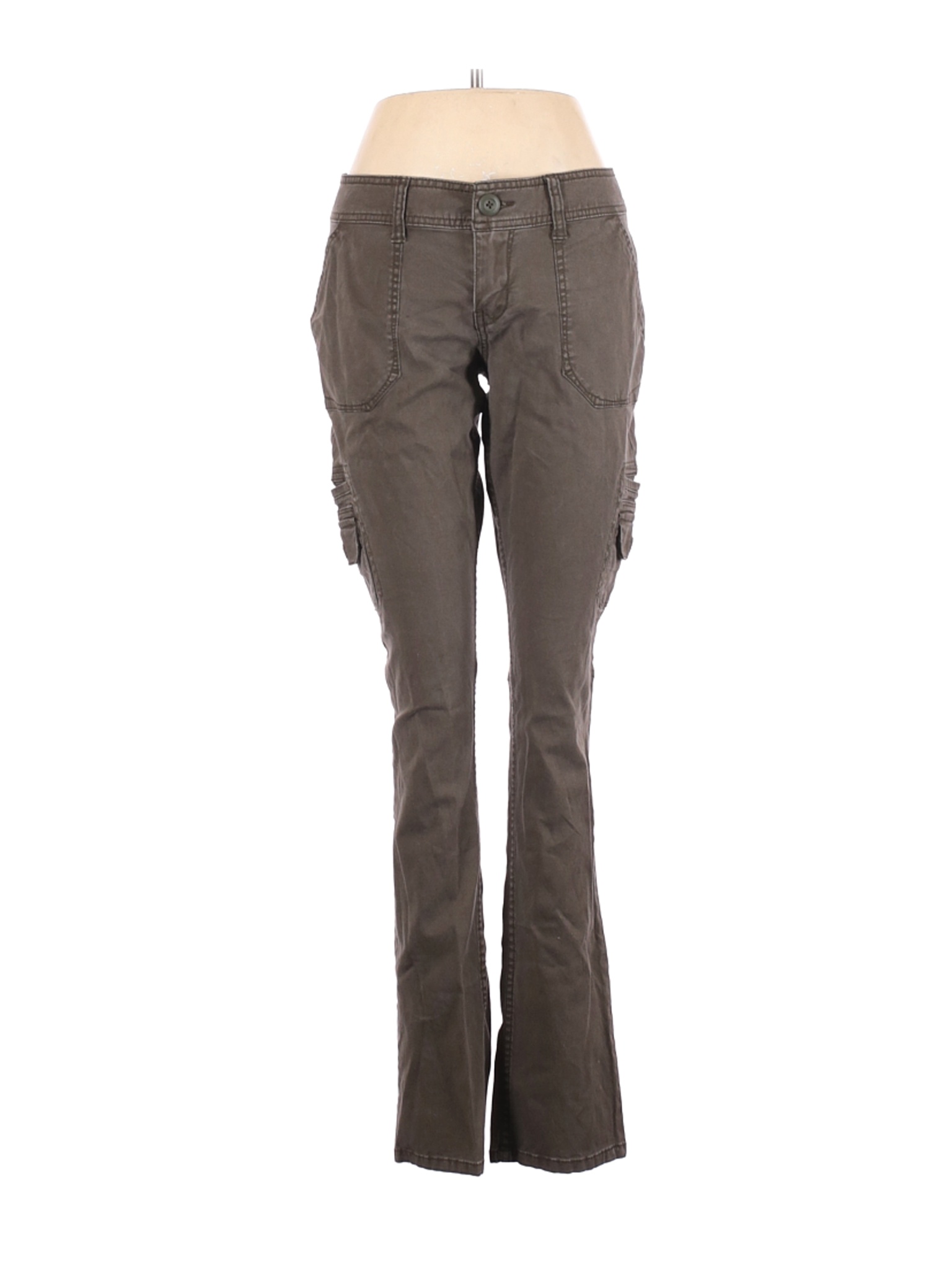 Mossimo Supply Co. Women Brown Cargo Pants 9 | eBay