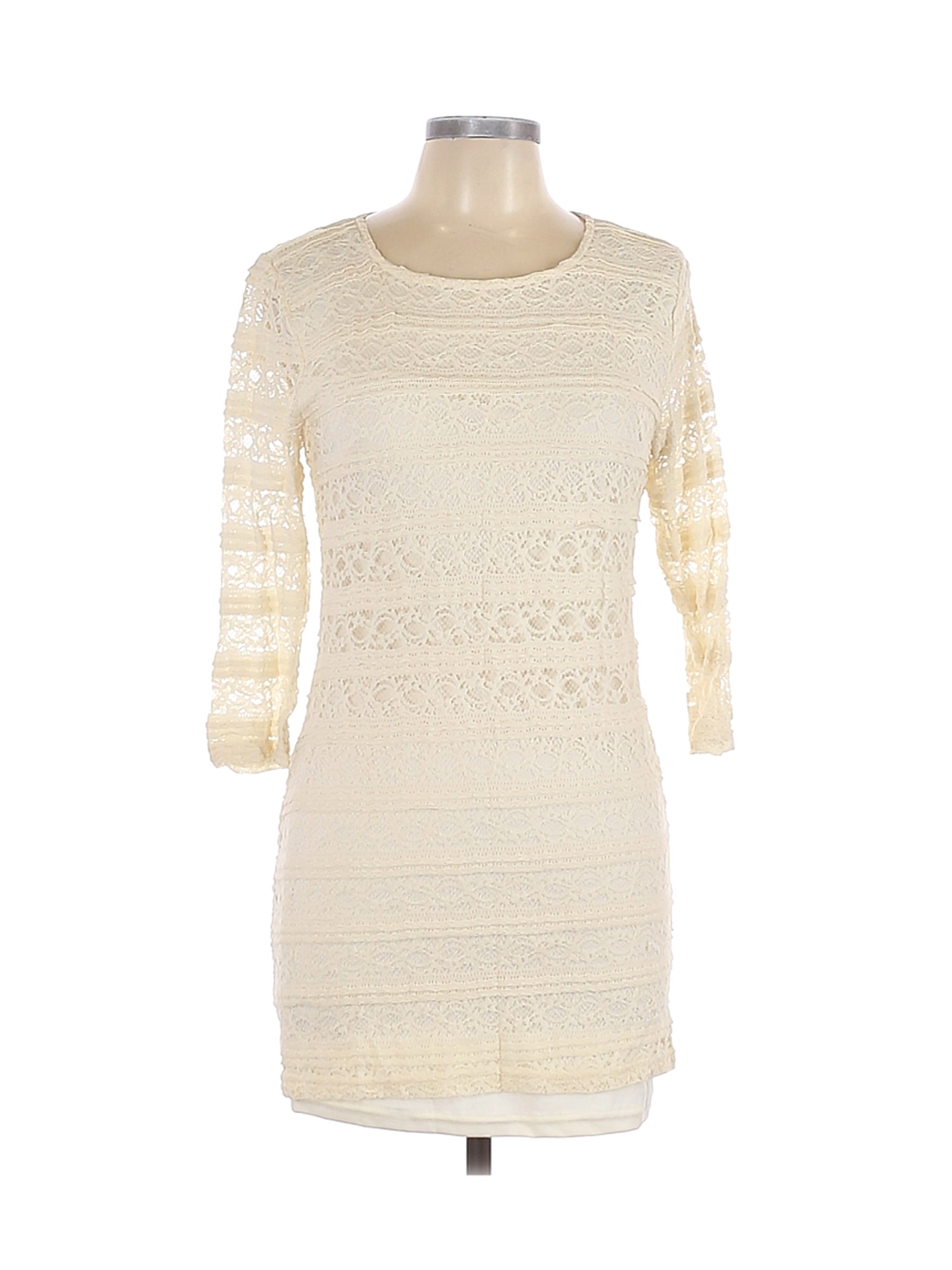 Forever 21 Women Ivory Casual Dress L eBay