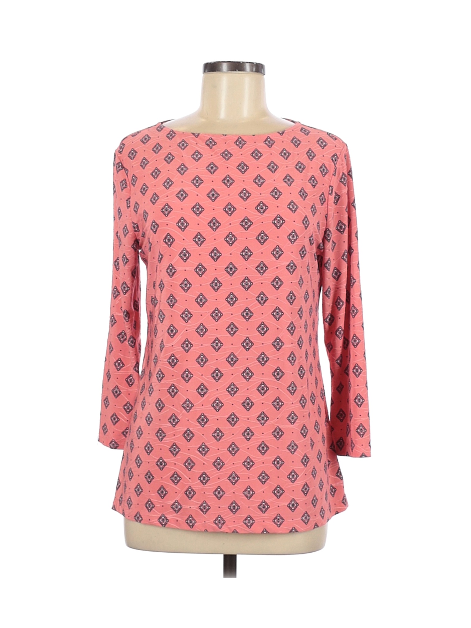 Croft & Barrow Women Pink 3/4 Sleeve Top S | eBay