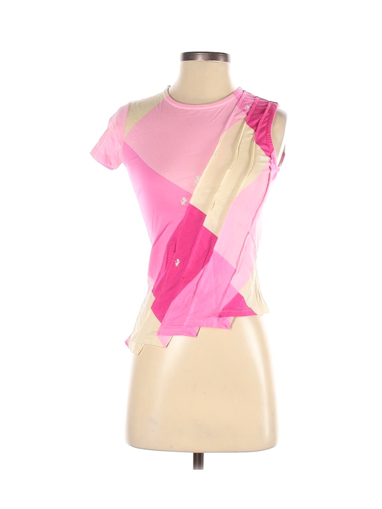 Custo Barcelona 100% Cotton Pink Short Sleeve Top Size XS (1) - photo 1