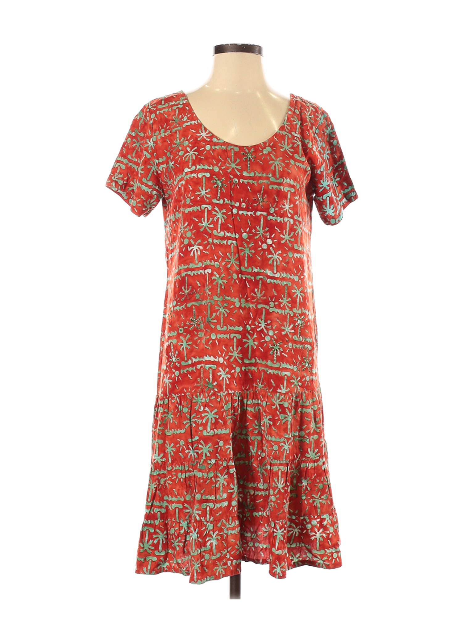 Bali Batiks Women Orange Casual Dress S | eBay