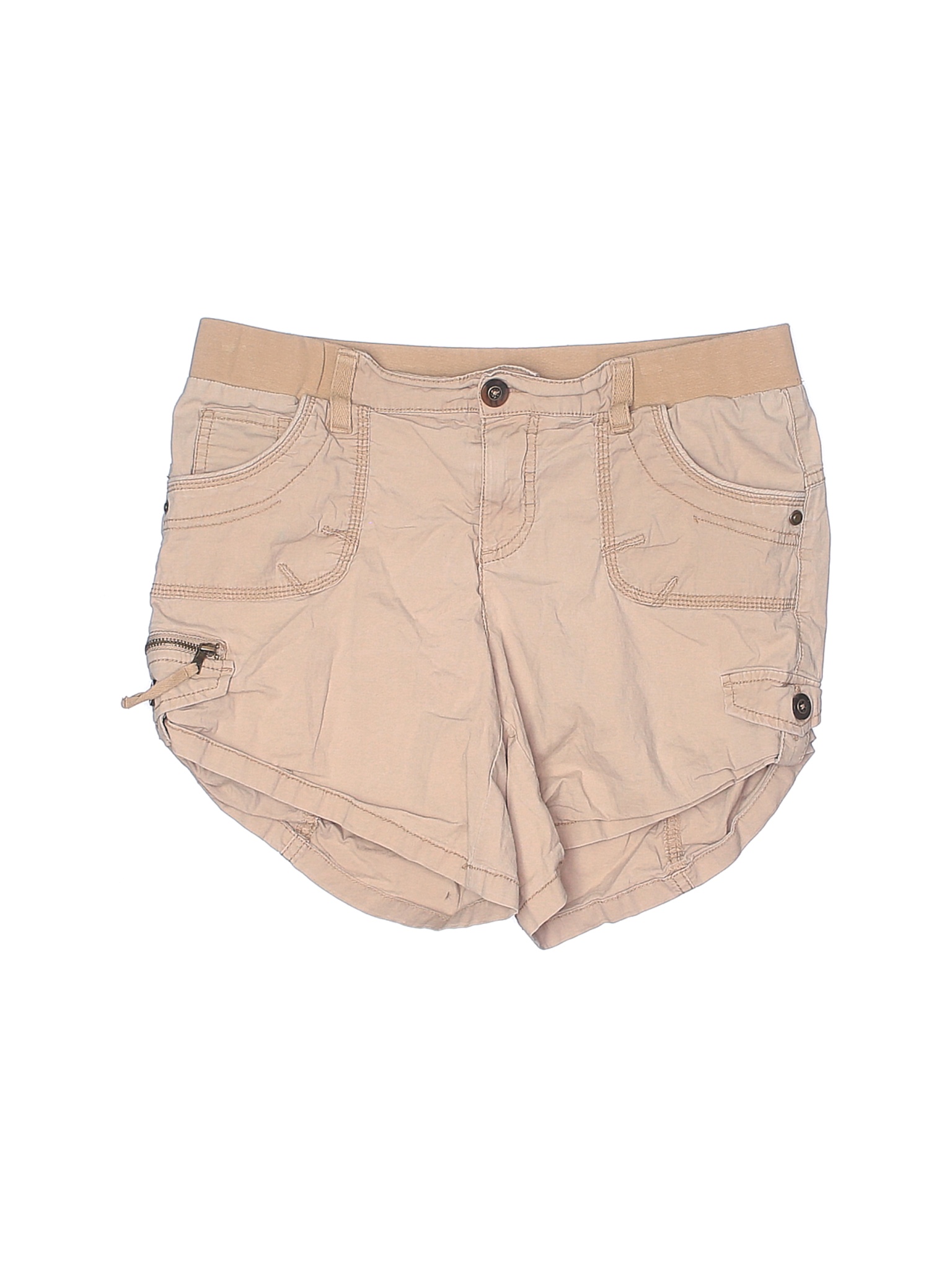 dark brown khaki shorts