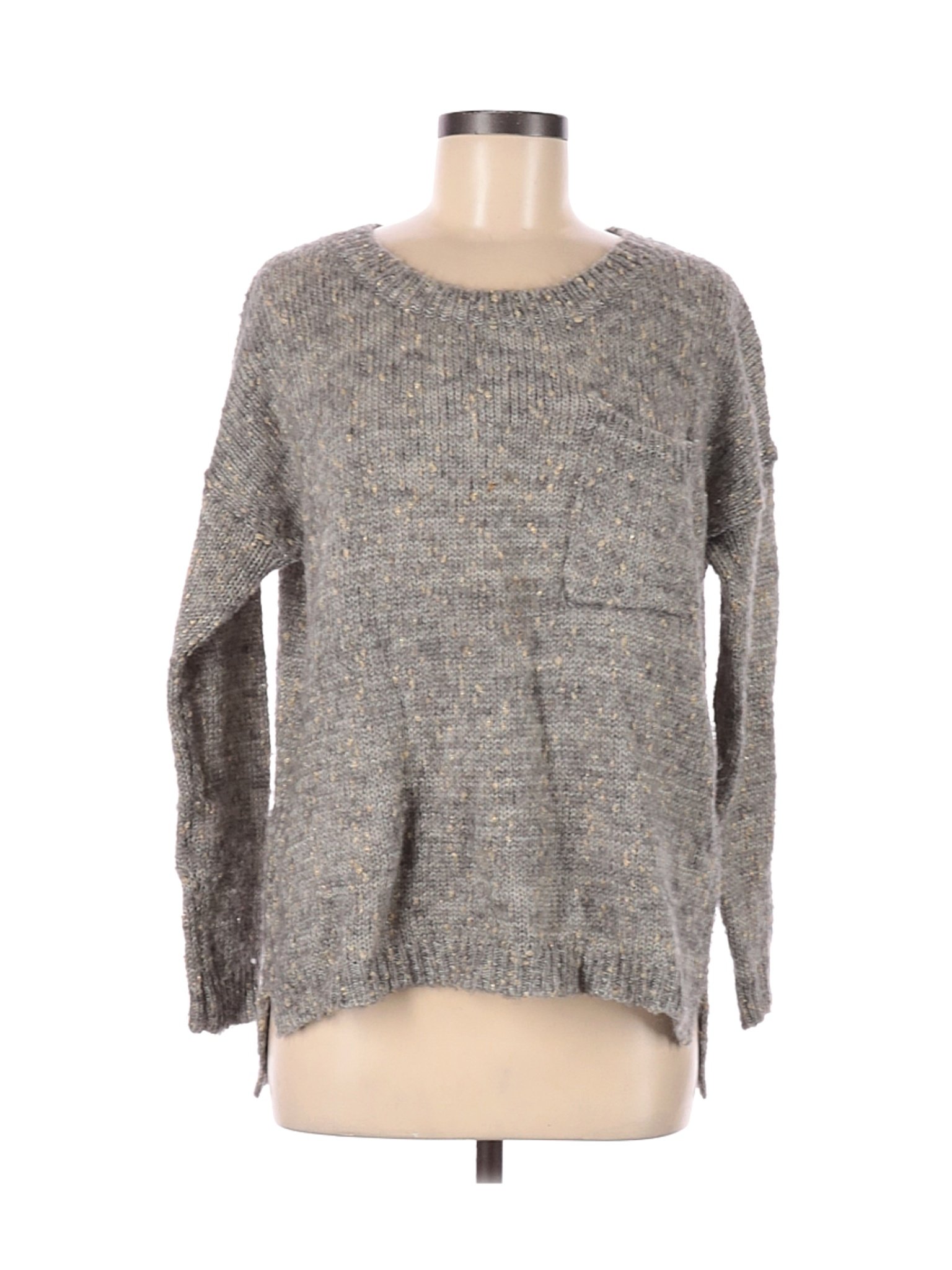 Ya Los Angeles Women Gray Pullover Sweater M | eBay