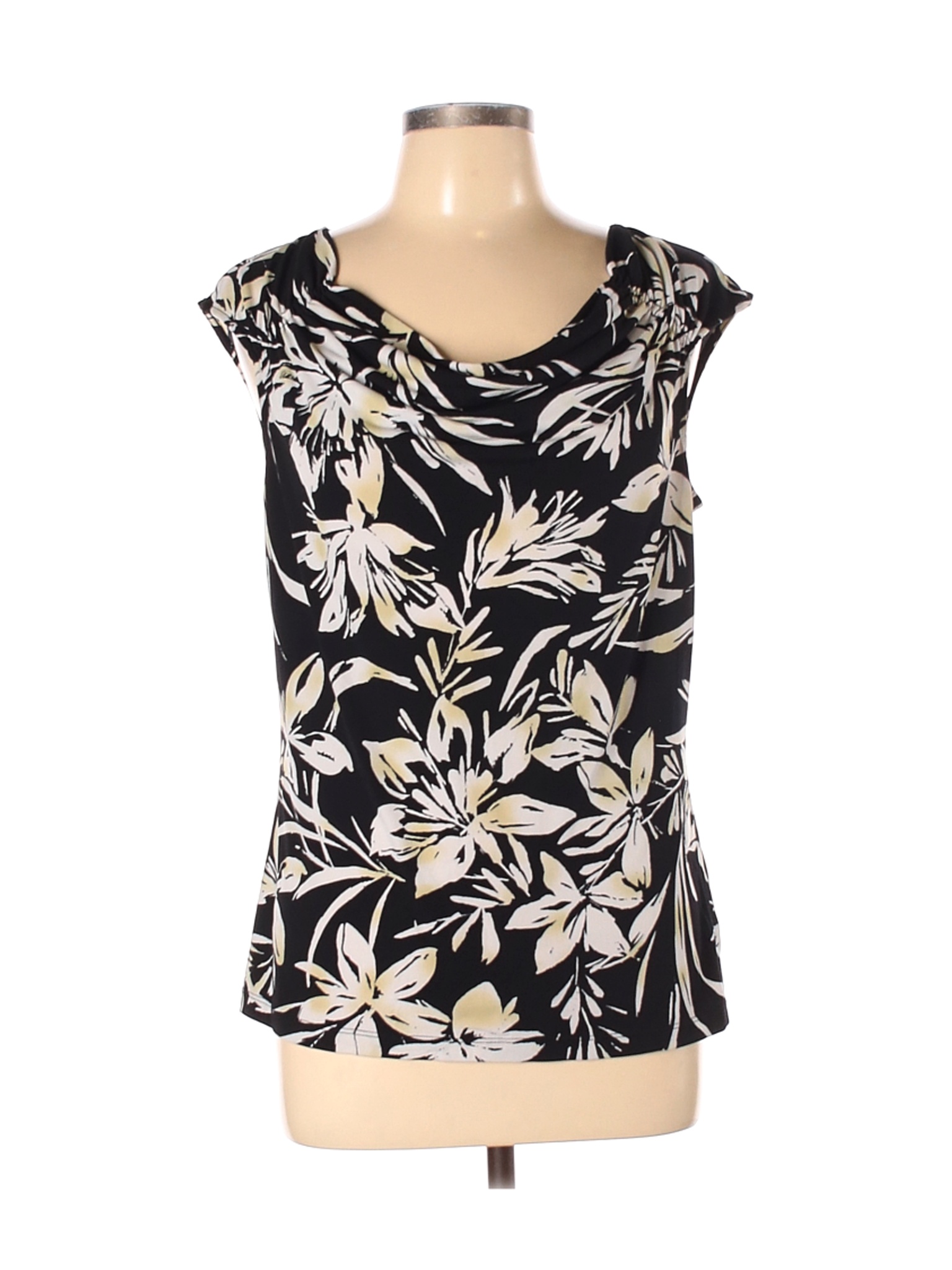 Jones New York Women Black Sleeveless Top L | eBay