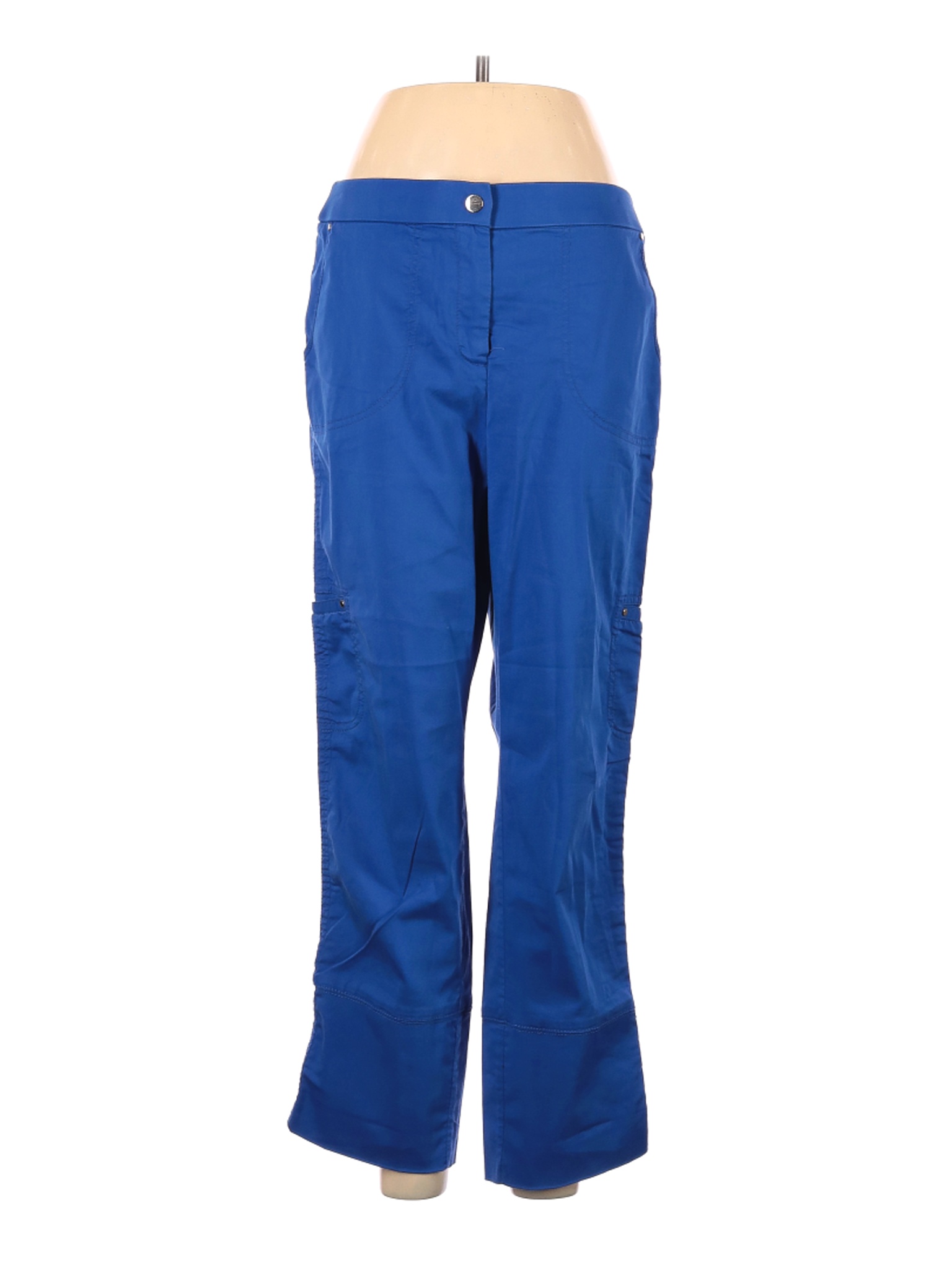 Chico's Women Blue Cargo Pants M | eBay