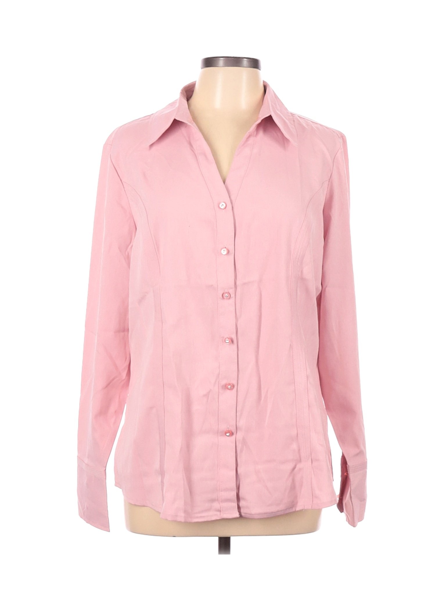 Cato Women Pink Long Sleeve Blouse XL | eBay