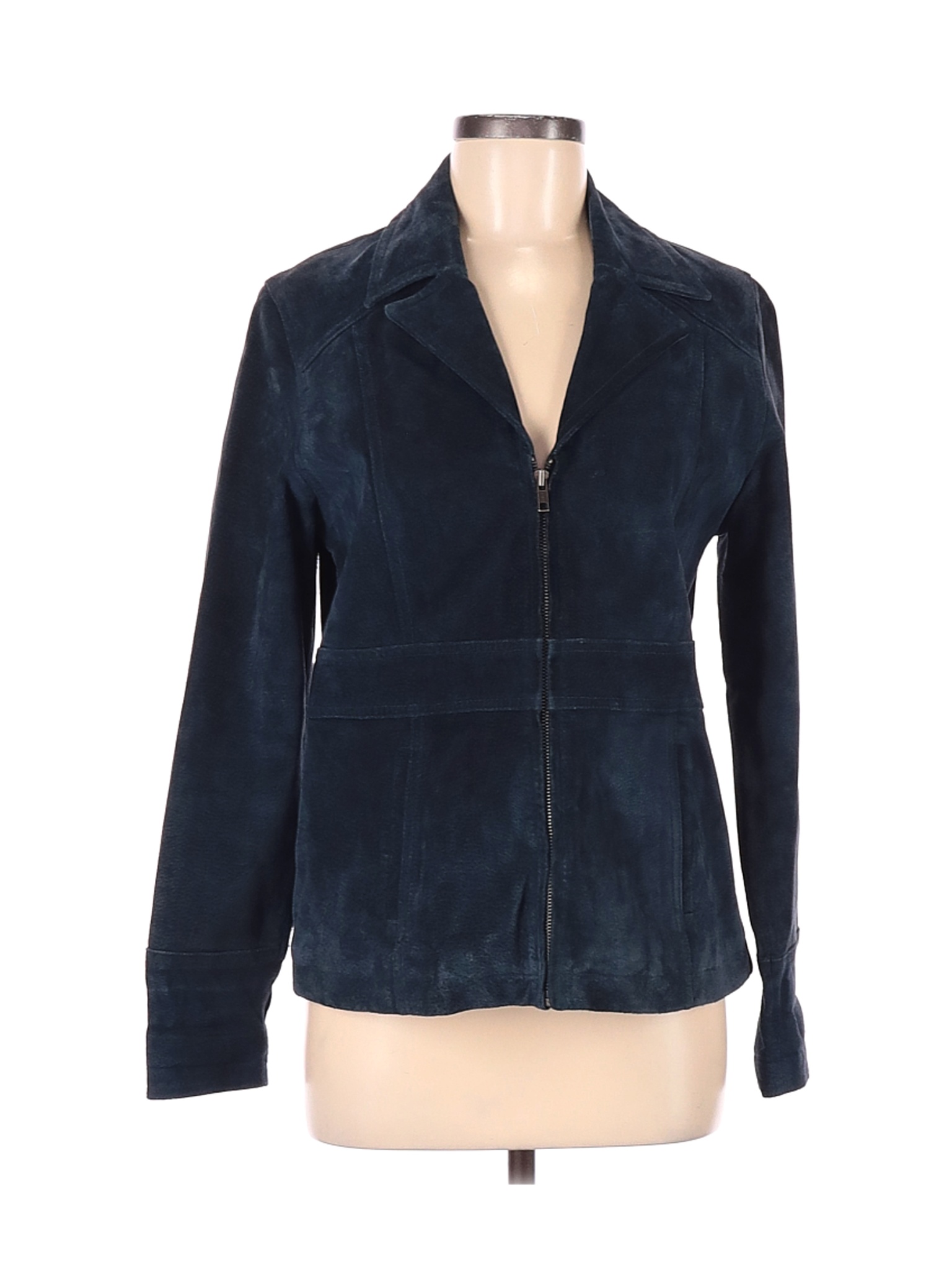 Wilsons Leather Maxima Women Blue Leather Jacket M | eBay