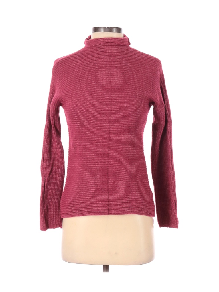 Bartolini by benedetta Solid Maroon Red Turtleneck Sweater Size S - 69% ...