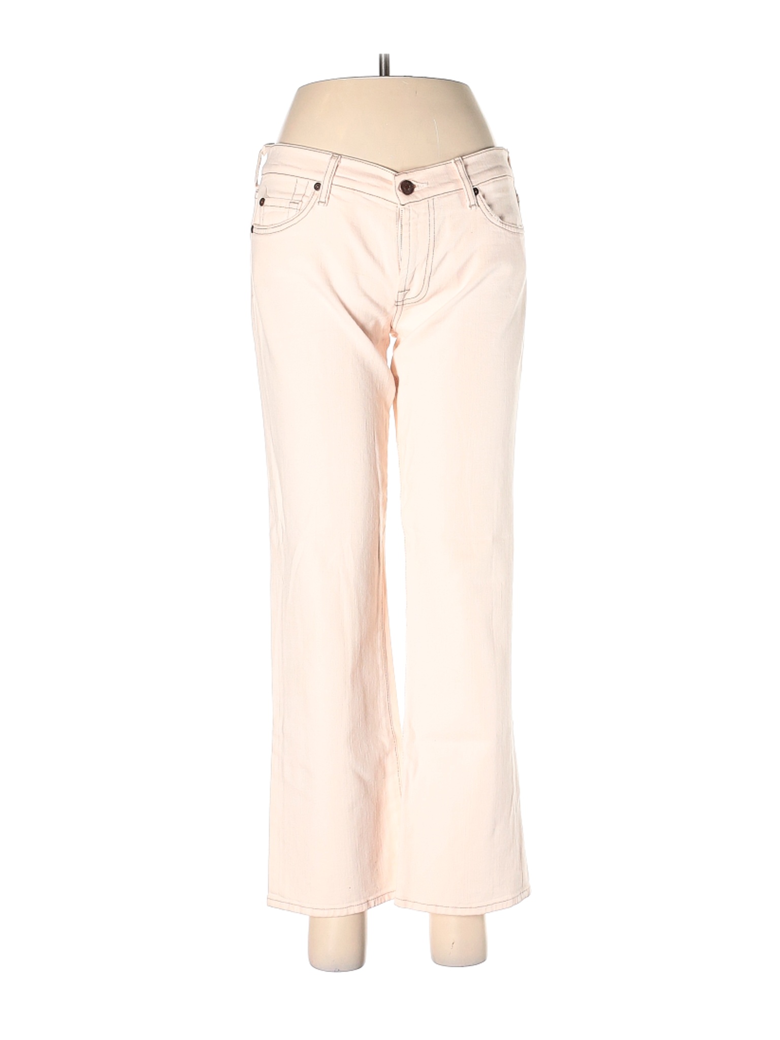 7 For All Mankind Women Ivory Jeans 29W | eBay