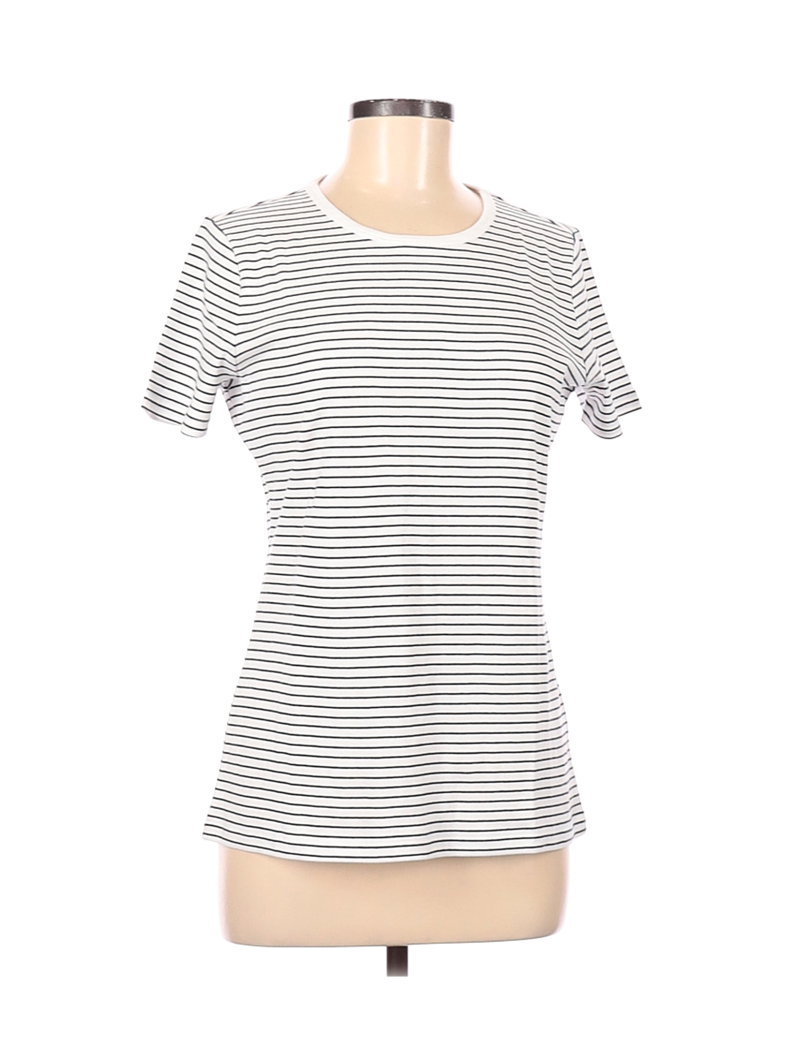Lands' End Women White Short Sleeve T-Shirt M | eBay