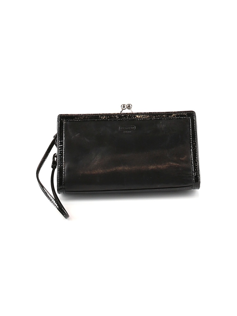 Coach 100% Leather Black Leather Clutch One Size - photo 1