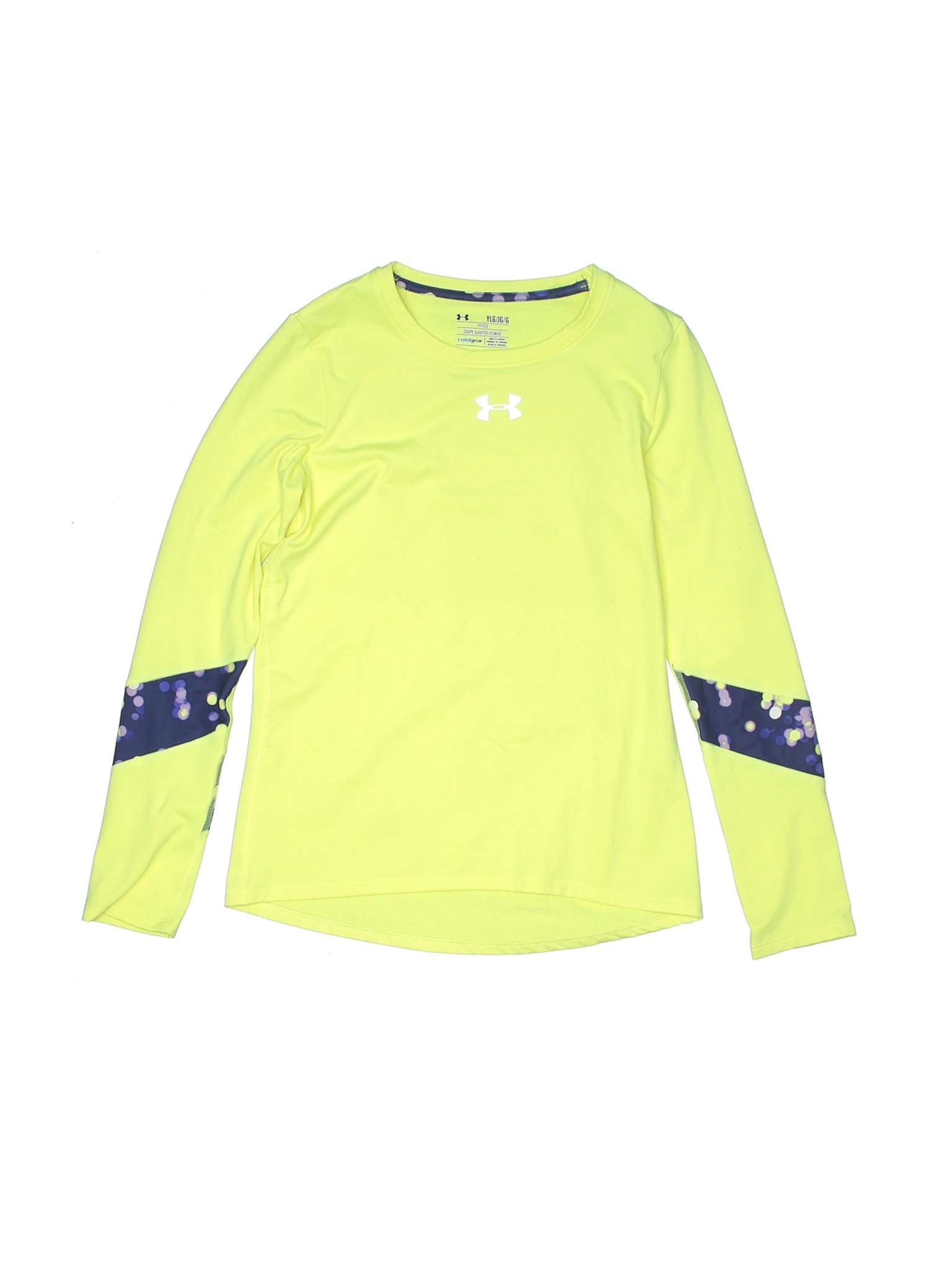 mens yellow under armour shirt