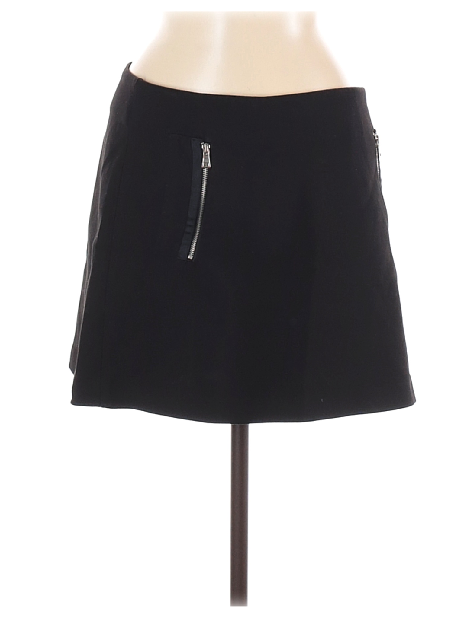 zara basic black skirt