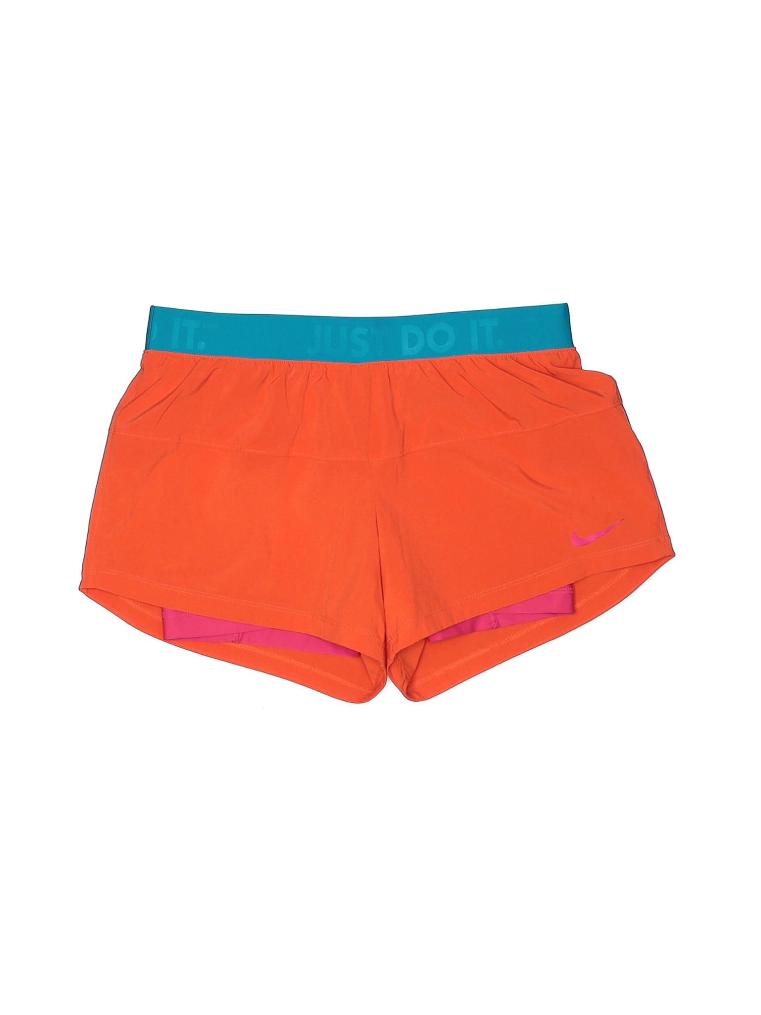 Nike Women Orange Athletic Shorts M | eBay
