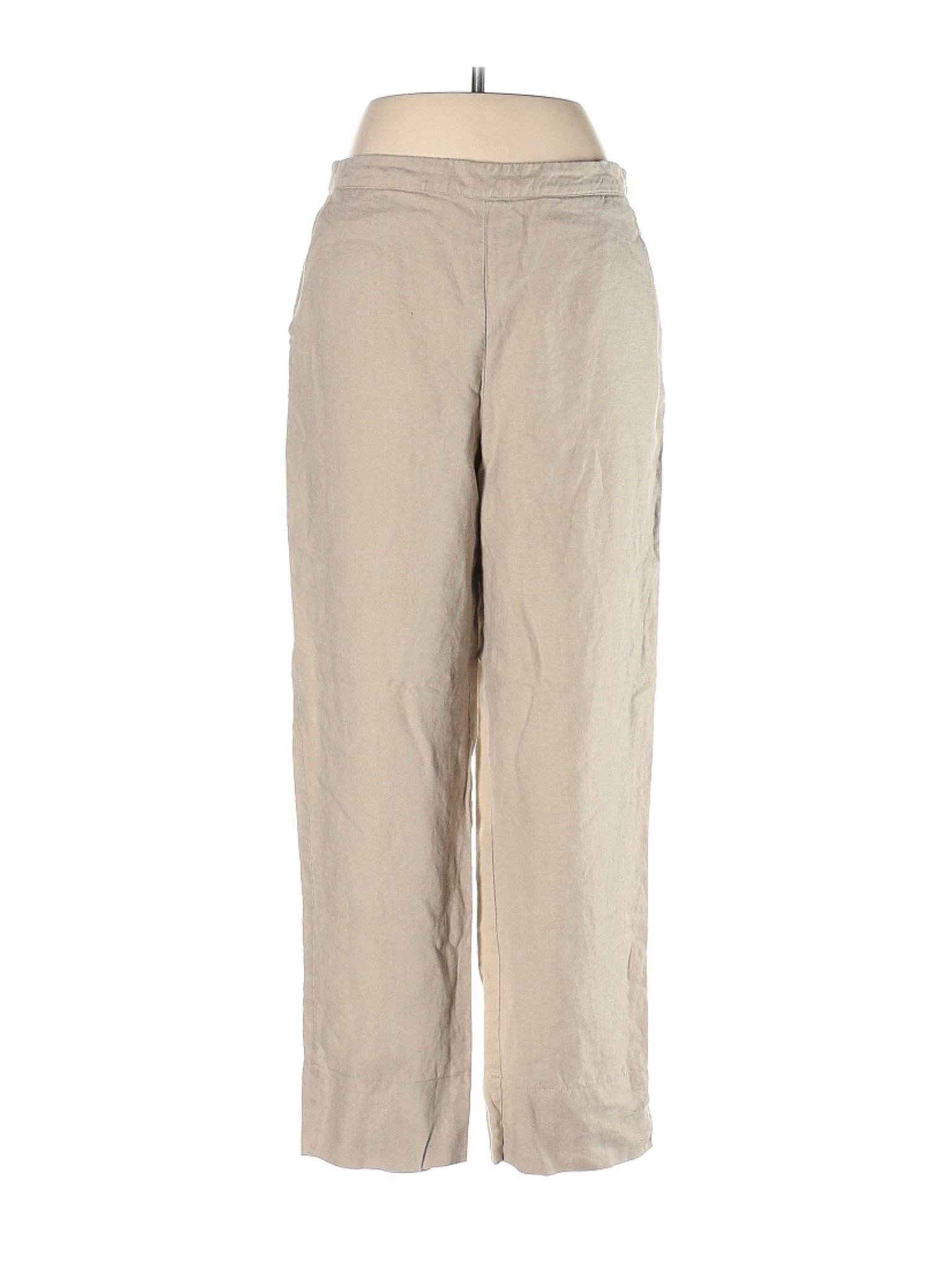 Peck & Peck Women Brown Linen Pants M | eBay