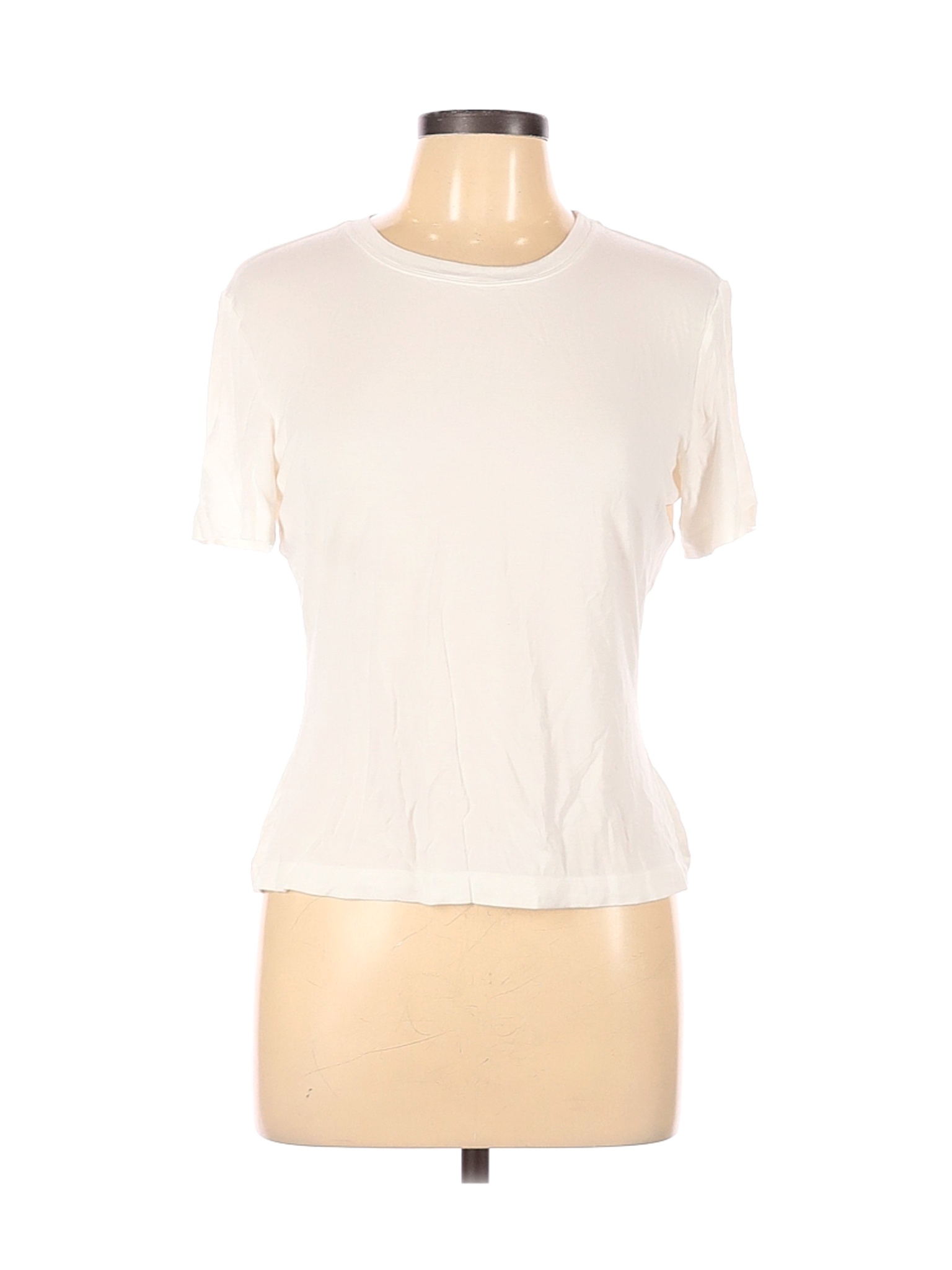 St. John Women Ivory Short Sleeve T-Shirt L | eBay