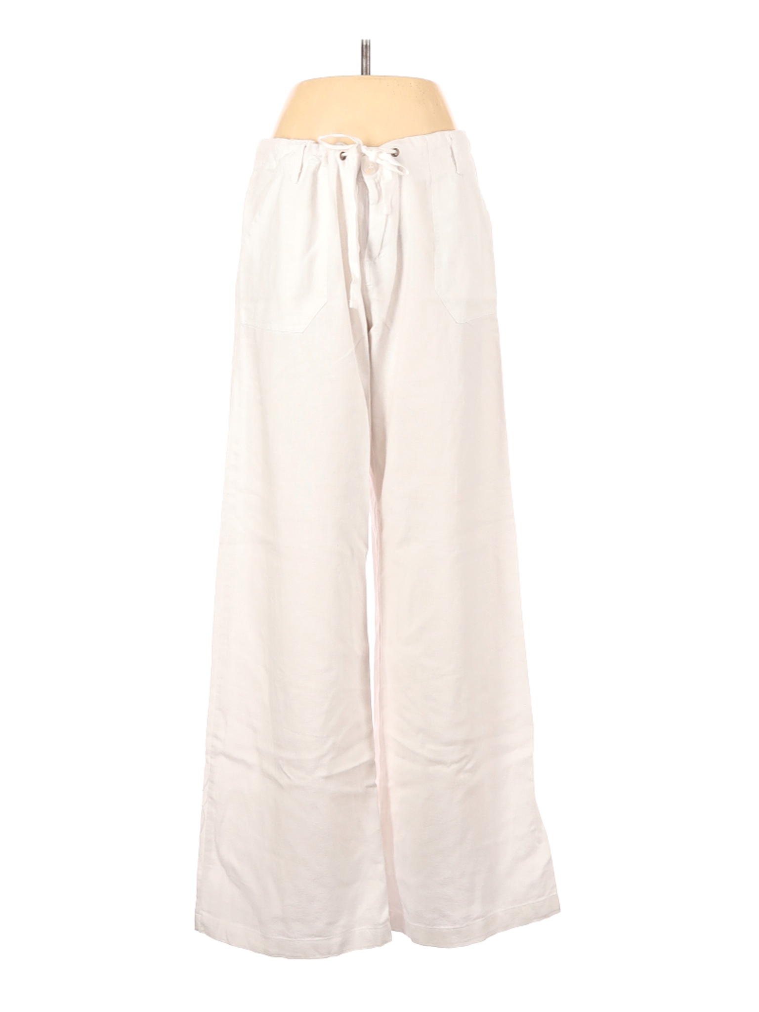 Just Living Women Ivory Linen Pants L | eBay