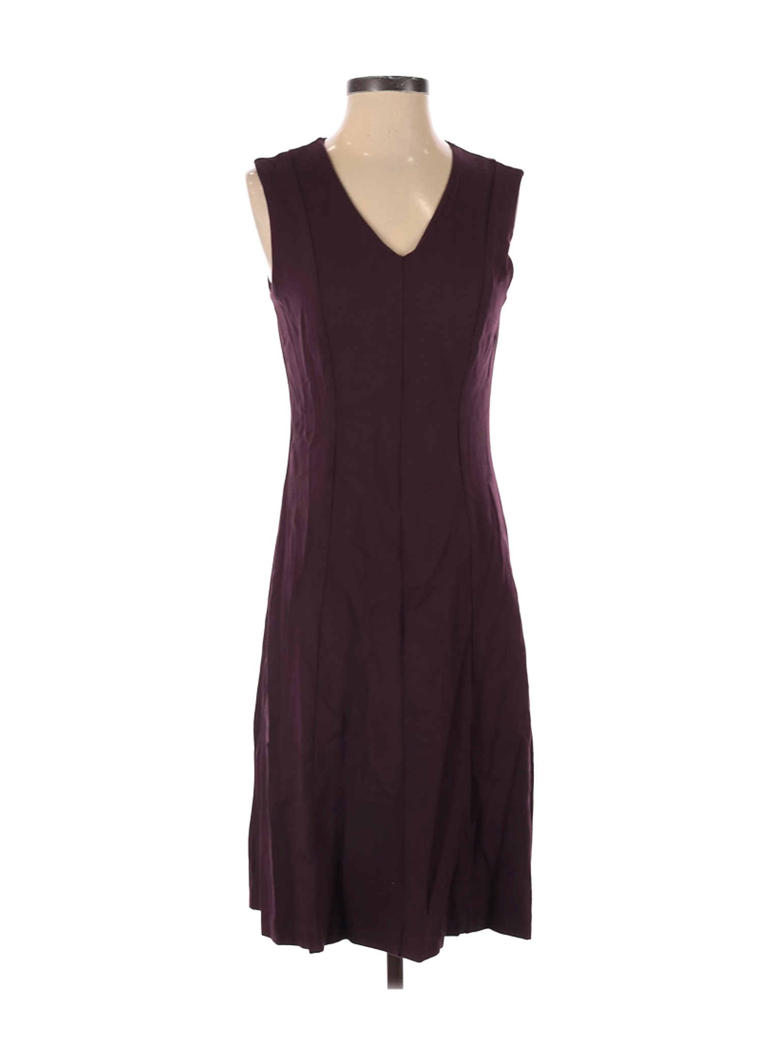 Ann Taylor Women Purple Casual Dress 4 | eBay