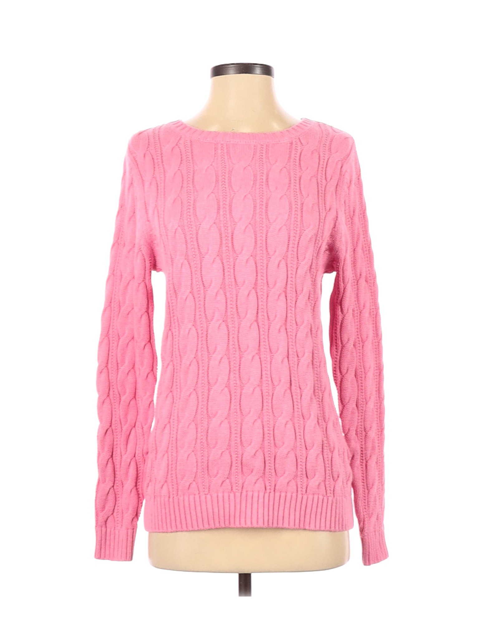 NWT Lands' End Women Pink Pullover Sweater S | eBay