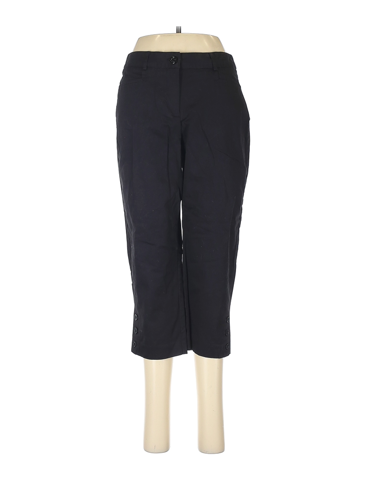 Kim Rogers Women Black Casual Pants 8 Petites | eBay